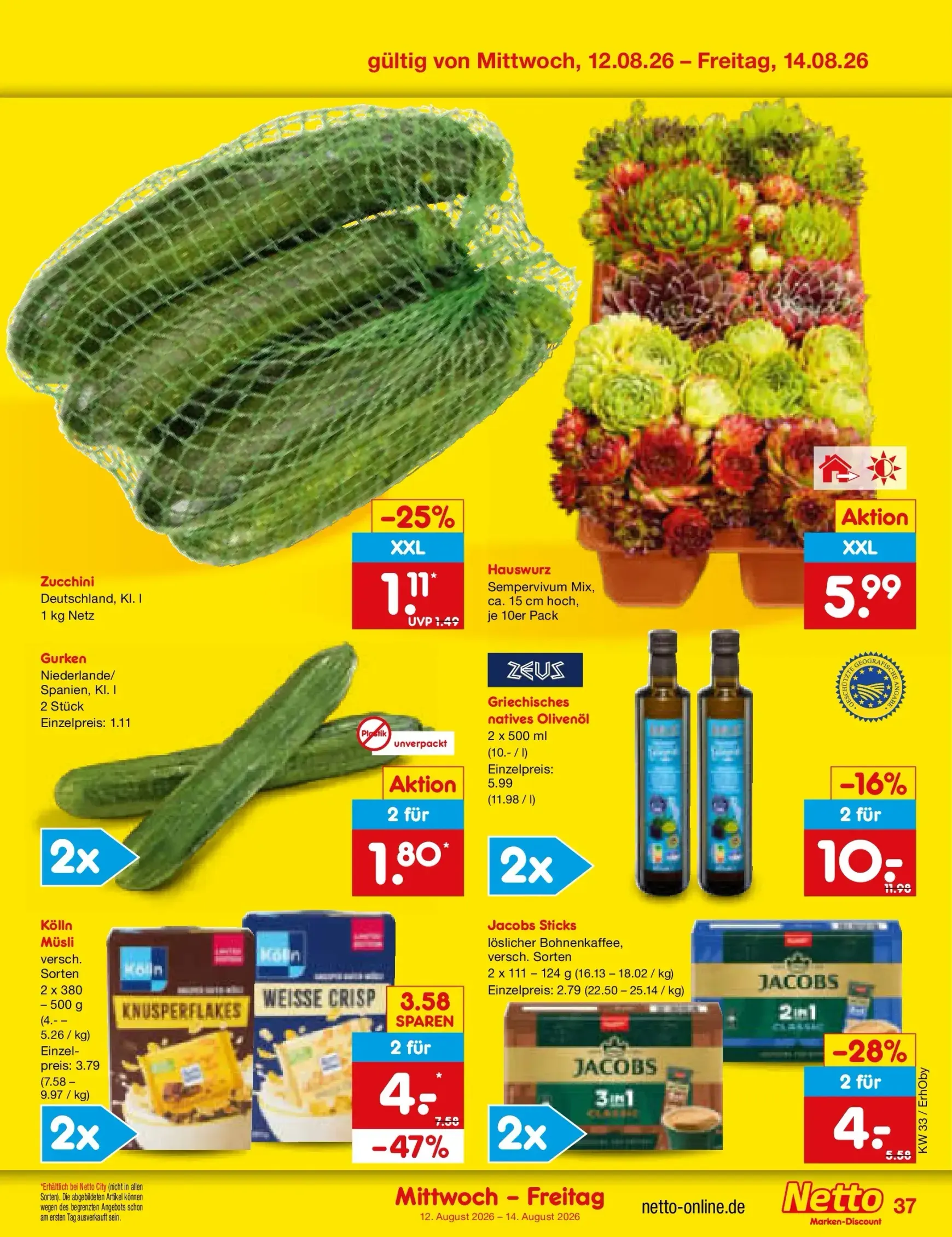 Netto Marken Discount Prospekt nächste Woche – von Montag 10.08.2026 bis Freitag 14.08.2026 von 10. August bis 14. August 2026 - Prospekt seite 52