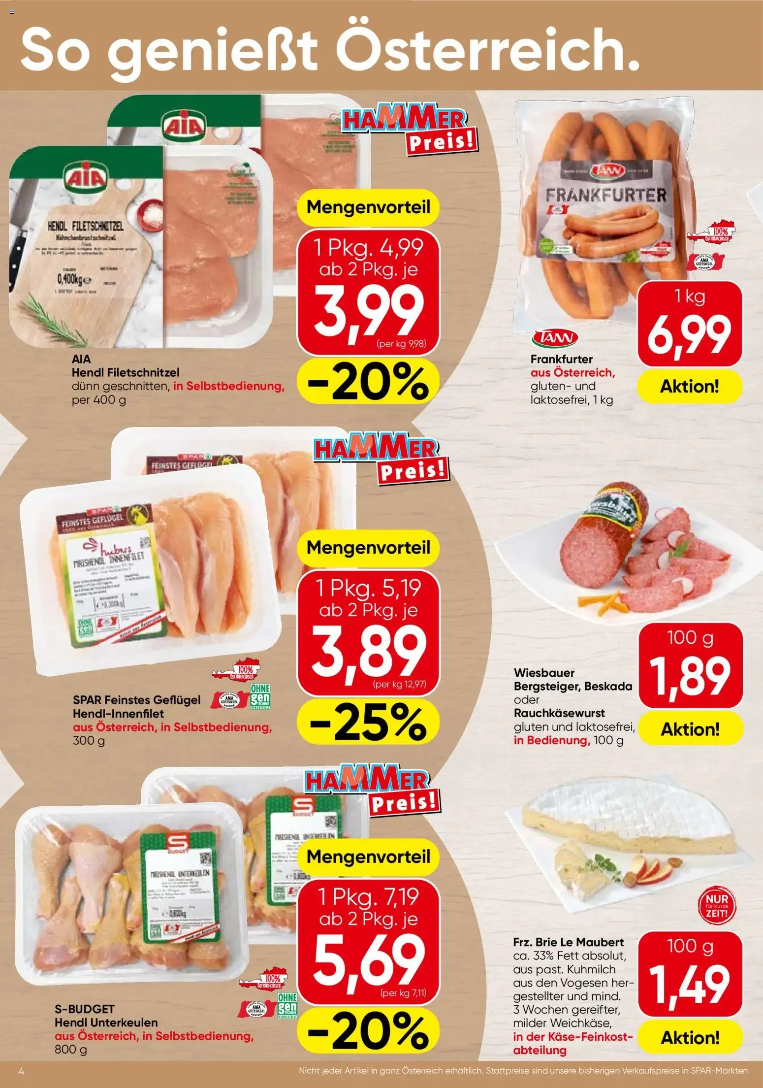 Spar Flugblatt (24.09.2026) - Angebote und Prospekt von 24. September bis 7. Oktober 2026 - Flugblätt seite 4