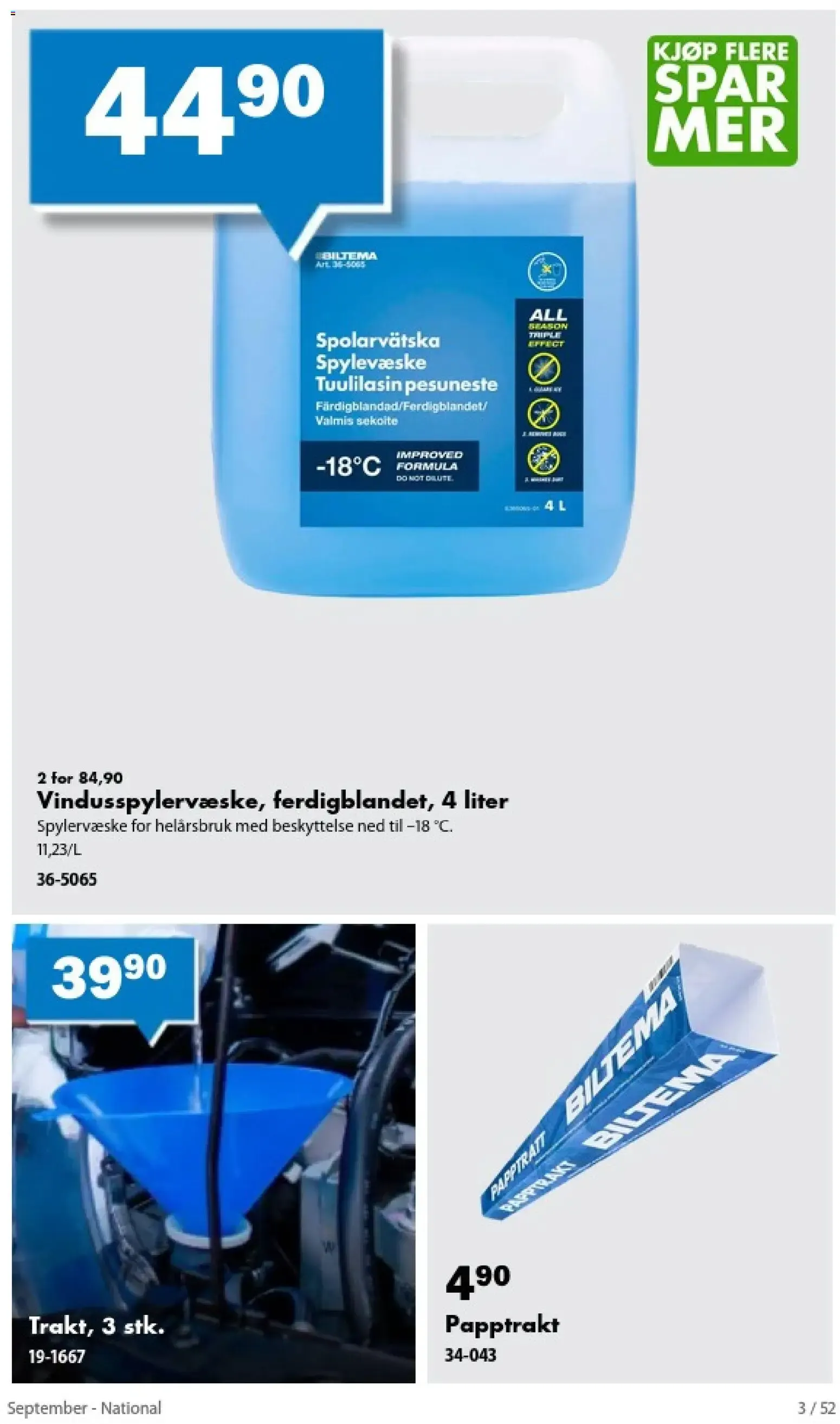 Biltema fra 1. september til 30. september 2026 - kundeavisside 3