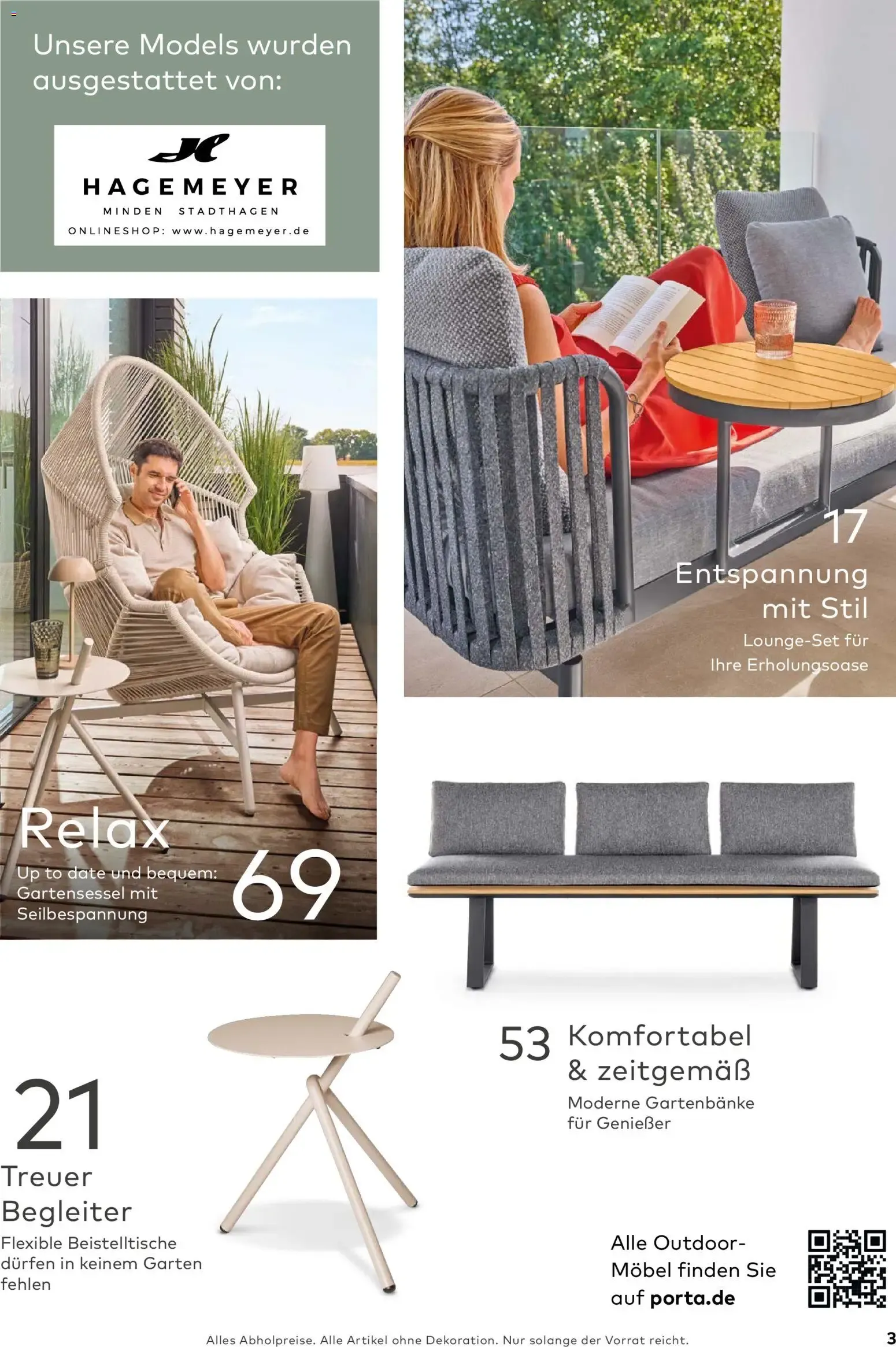 Porta! Gartenmöbel Katalog (ab 01.03.2026) zum Blättern von 1. März bis 31. August 2026 - Prospekt seite 3