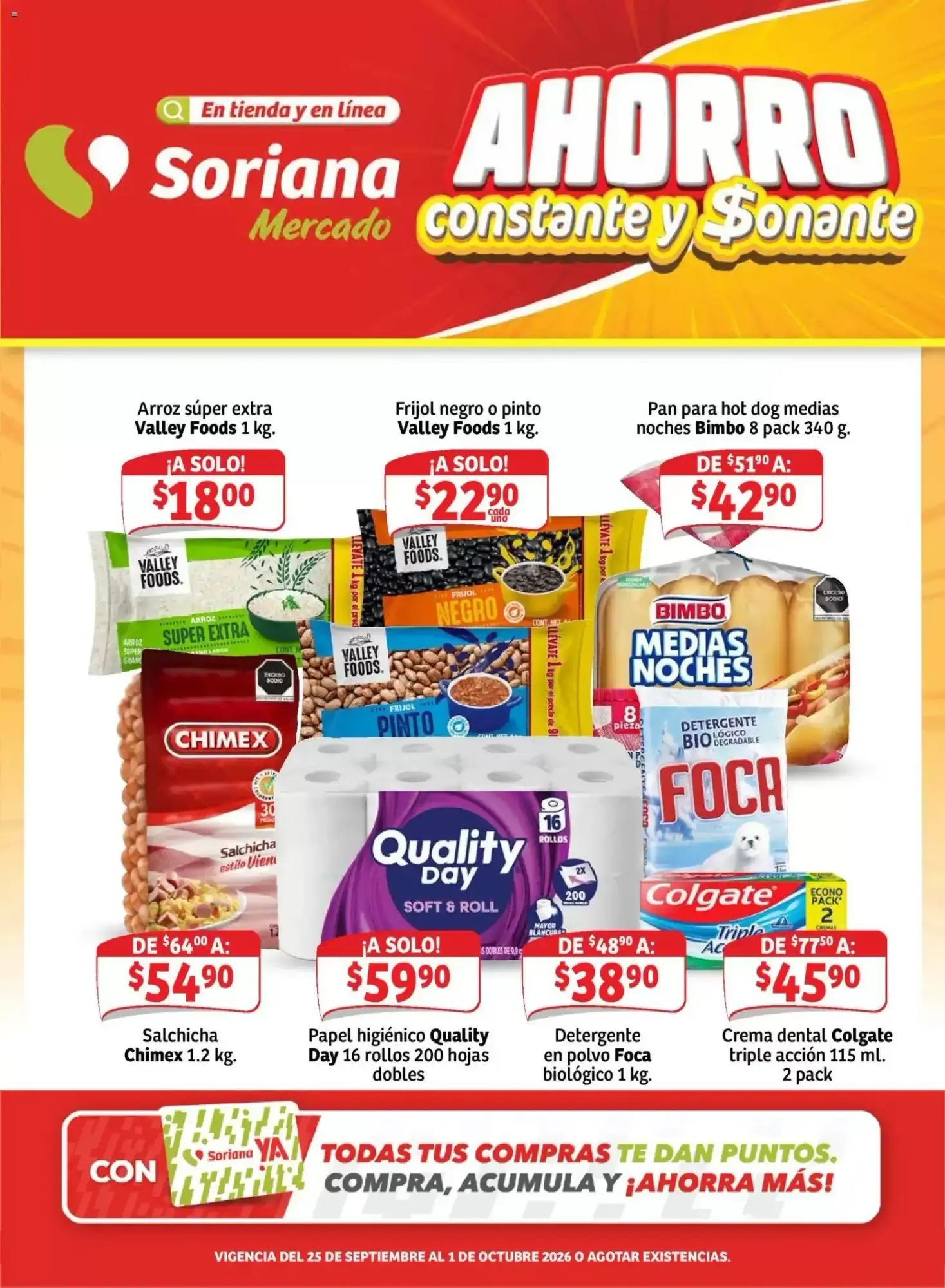 Catálogo de Soriana Mercado: AHORRO constante y Sonante 25 de septiembre al 1 de octubre 2026 - Pagina 1