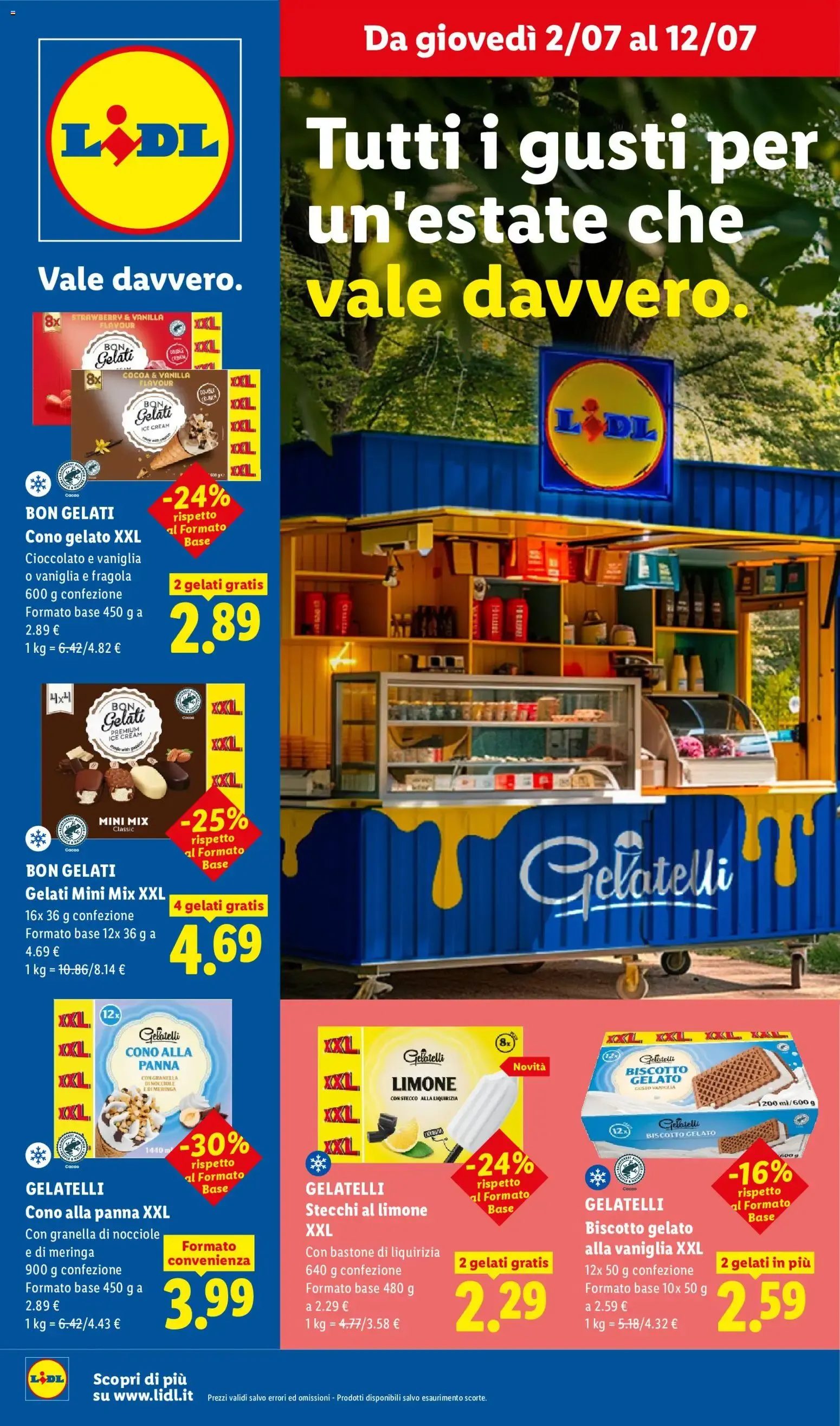 Tutti i gusti per un'estate che vale davvero. da 2 luglio a 12 luglio di 2026 - Pagina del volantino 1