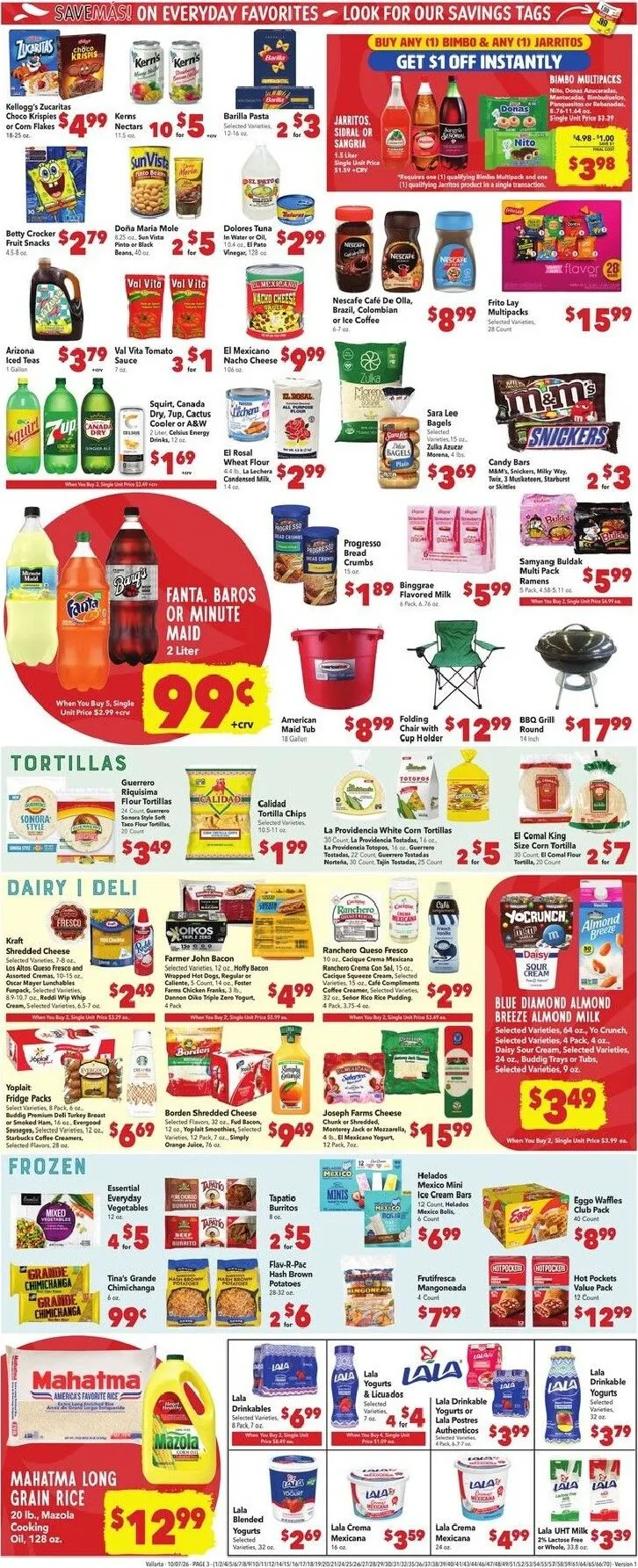 Weekly ad Current Vallarta leaflet valid from Wednesday 10/07/2026 to Tuesday 10/13/2026 from October 7 to October 13 2026 - Page 3