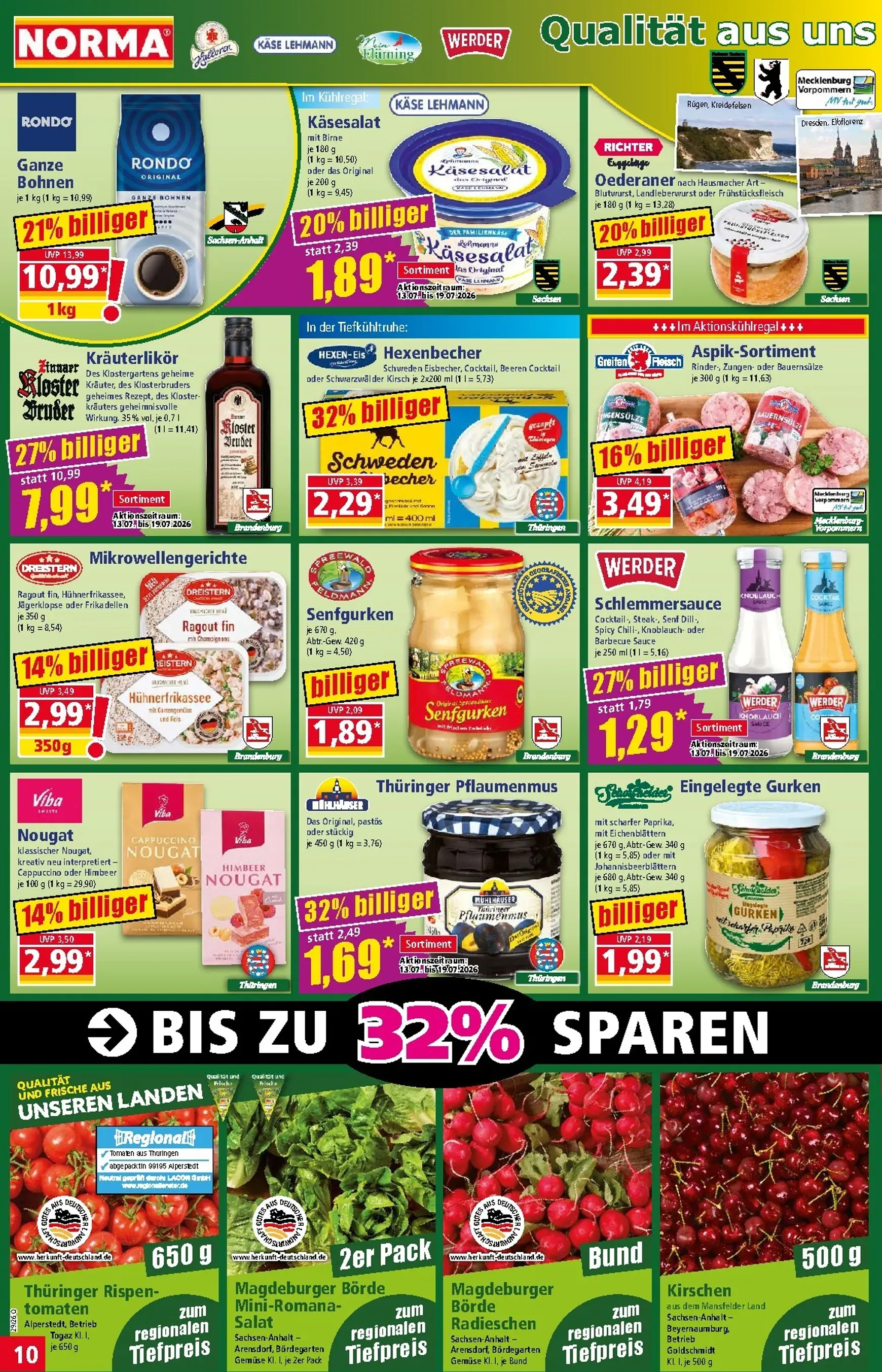 Norma Prospekt – von Montag 13.07.2026 bis Samstag 18.07.2026 von 13. Juli bis 18. Juli 2026 - Prospekt seite 10