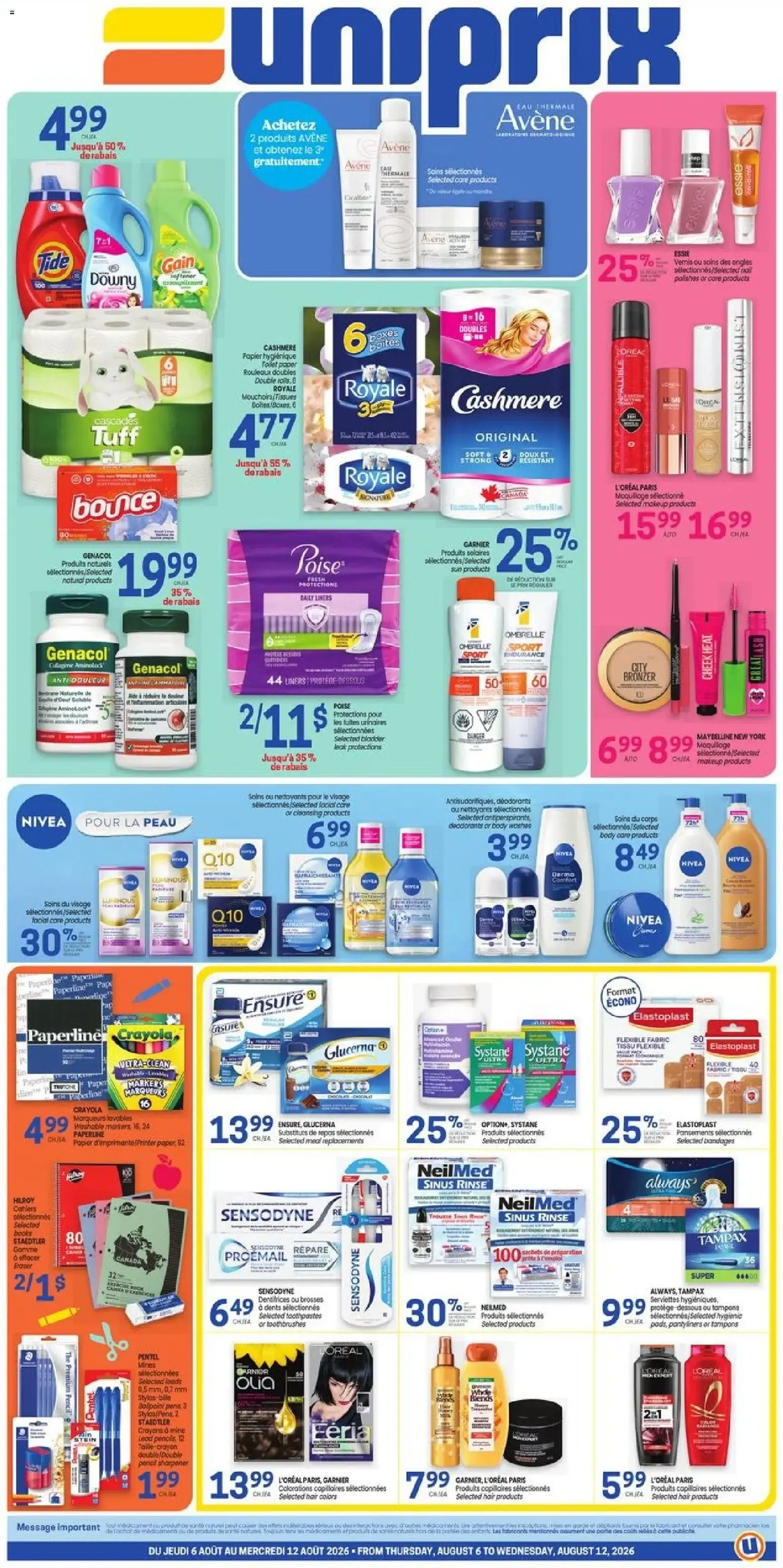Uniprix weekly flyer / circulaire