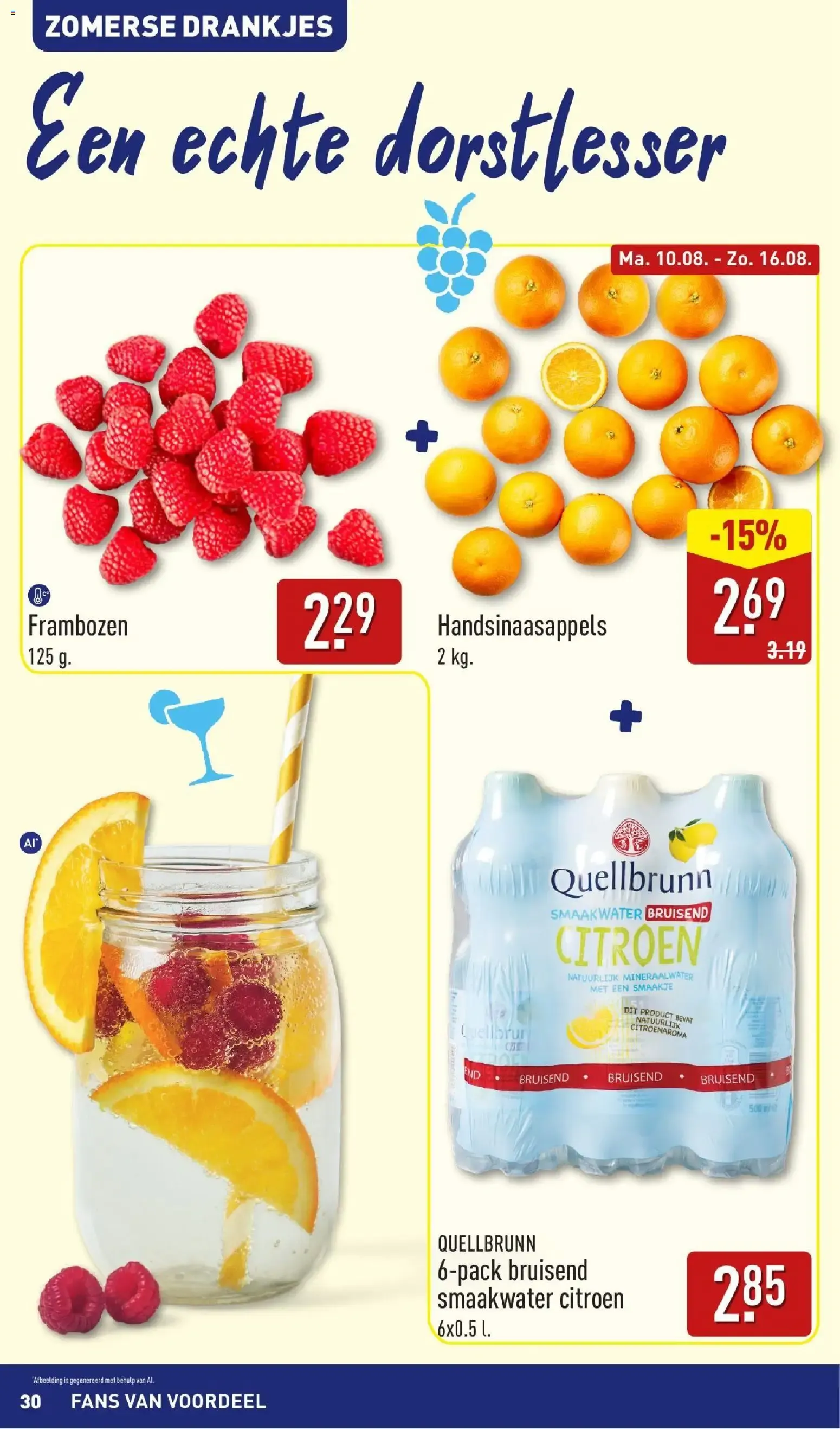 Aldi: Zo Goedkoop, dat gaan we vieren! Inspiración de verano para la BBQ van 10 augustus tot 16 augustus 2026 - Folder pagina 30