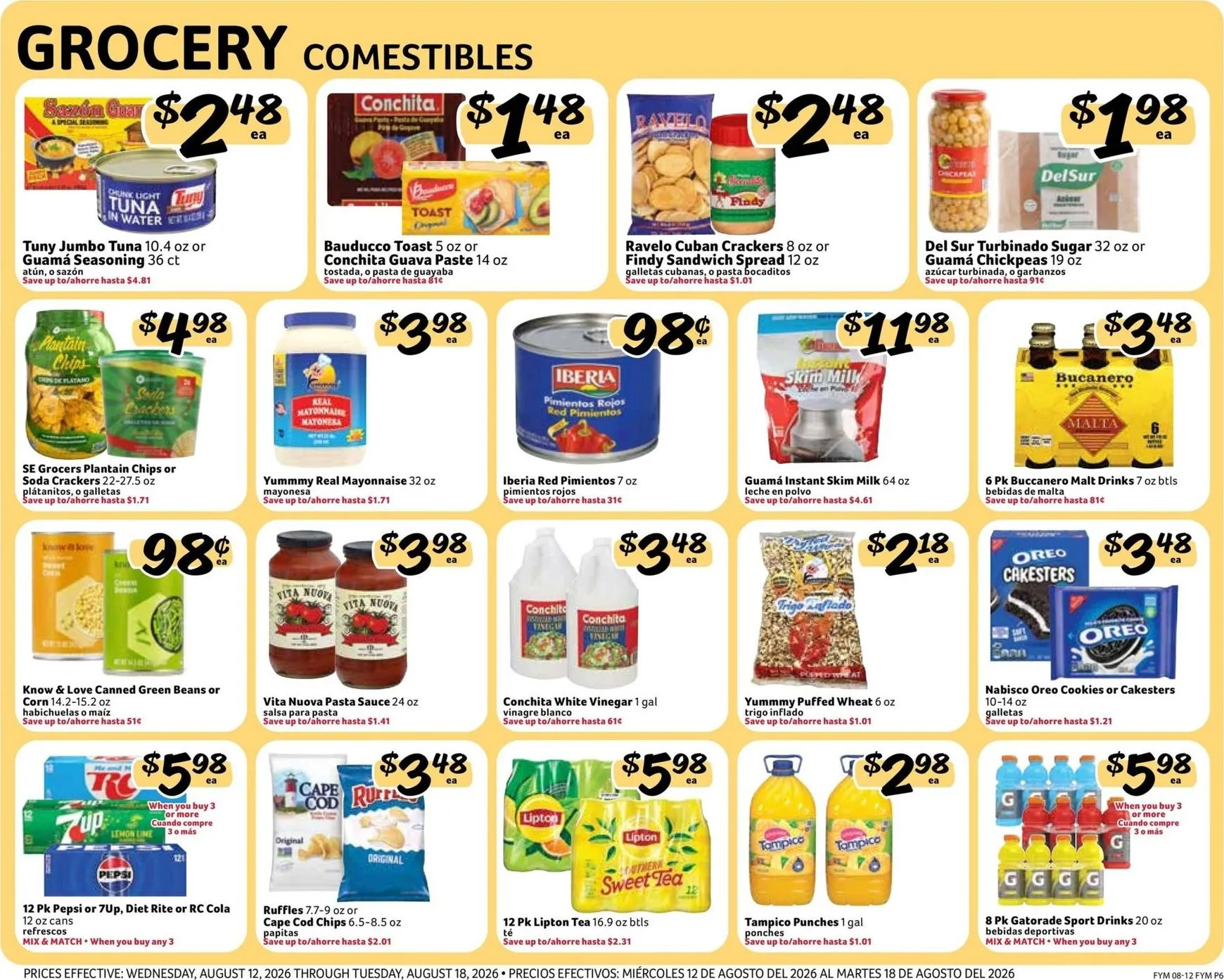 Weekly ad Current Fresco y Más leaflet valid from Wednesday 08/12/2026 to Tuesday 08/18/2026 from August 12 to August 18 2026 - Page 6