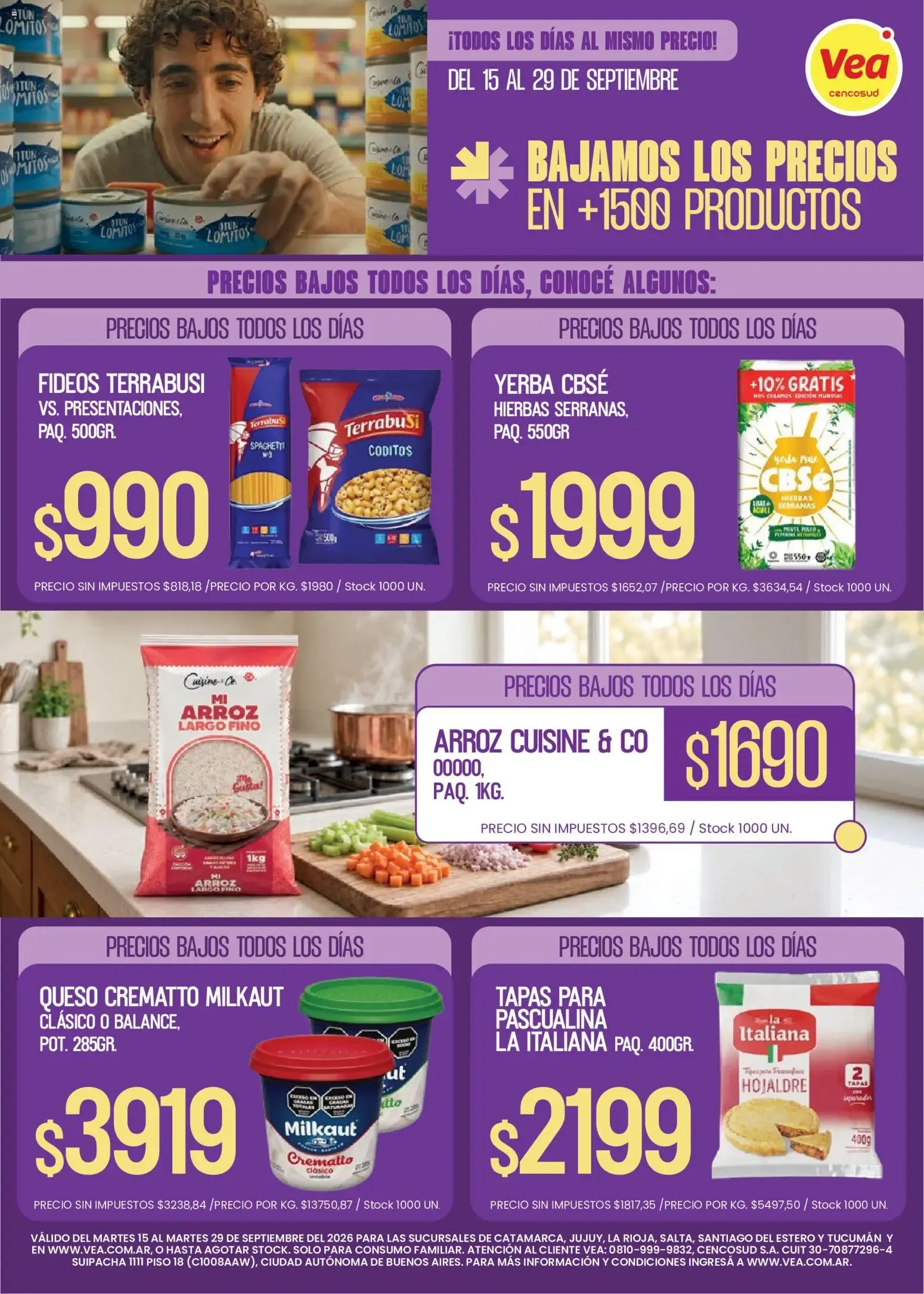 Ofertas de Vea - Folleto Precios Bajos NOA del 15/09/2026 - 29/09/2026 15 de septiembre al 29 de septiembre 2026 - Página 1 del catálogo