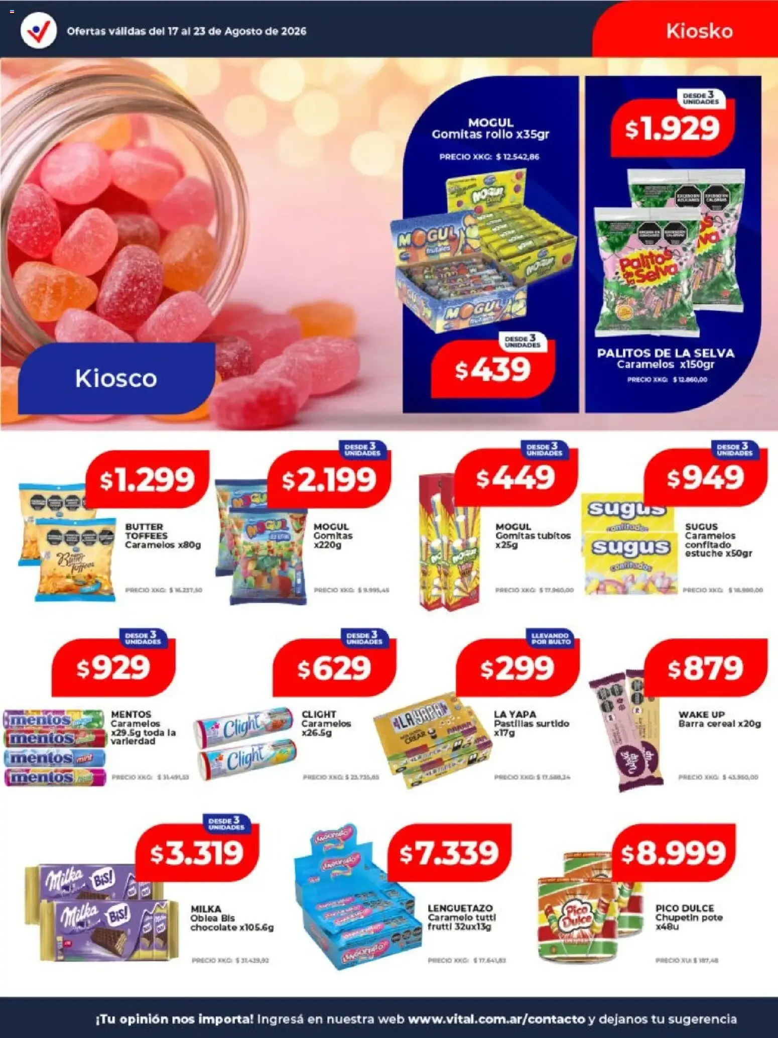 Ofertas de Vital - Ofertas || del 17/08/2026 - 23/08/2026 || Catálogo 17 de agosto al 23 de agosto 2026 - Página 23 del catálogo