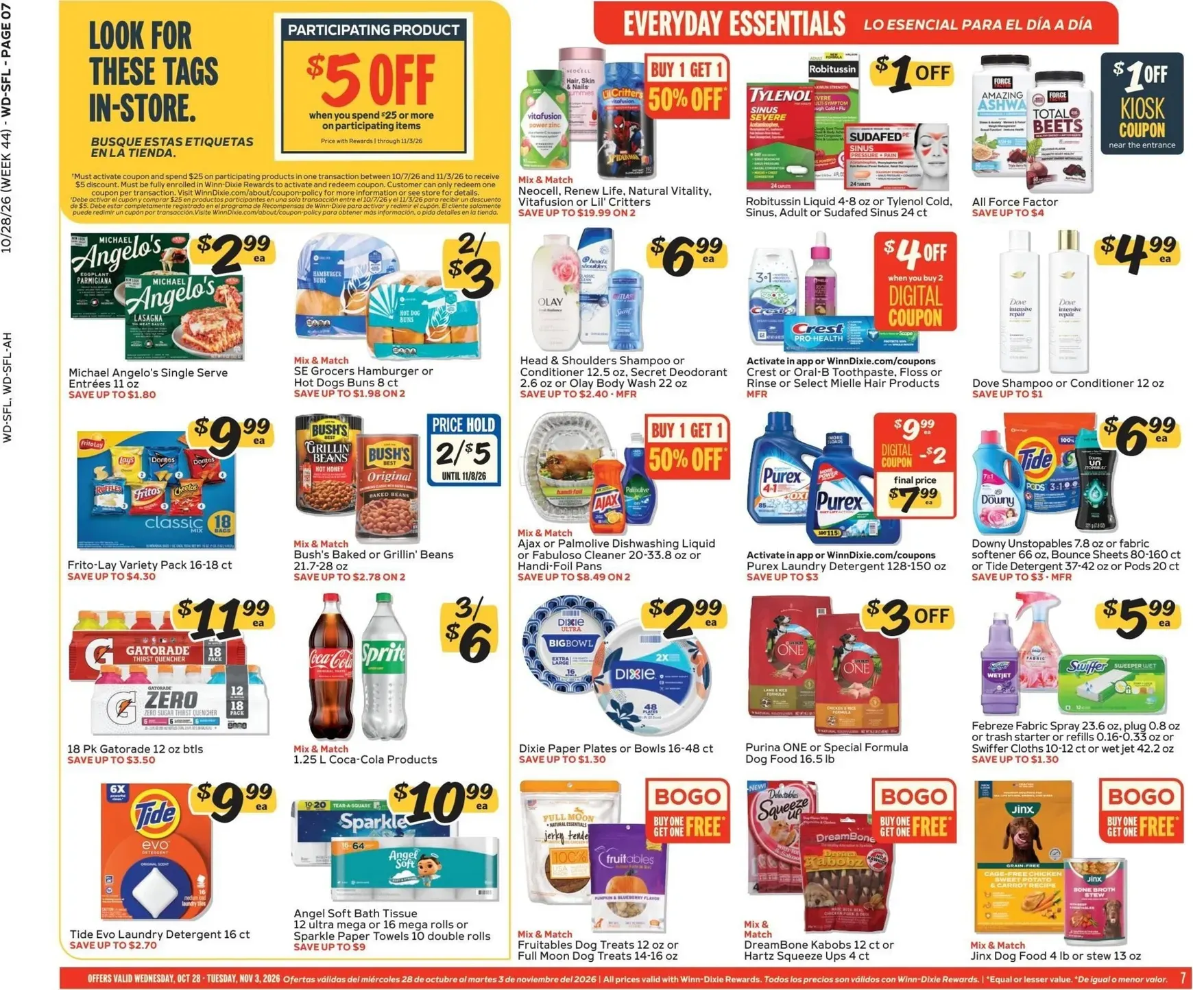 Weekly ad Current Winn-Dixie leaflet valid from Wednesday 10/28/2026 to Tuesday 11/03/2026 from October 28 to November 3 2026 - Page 7