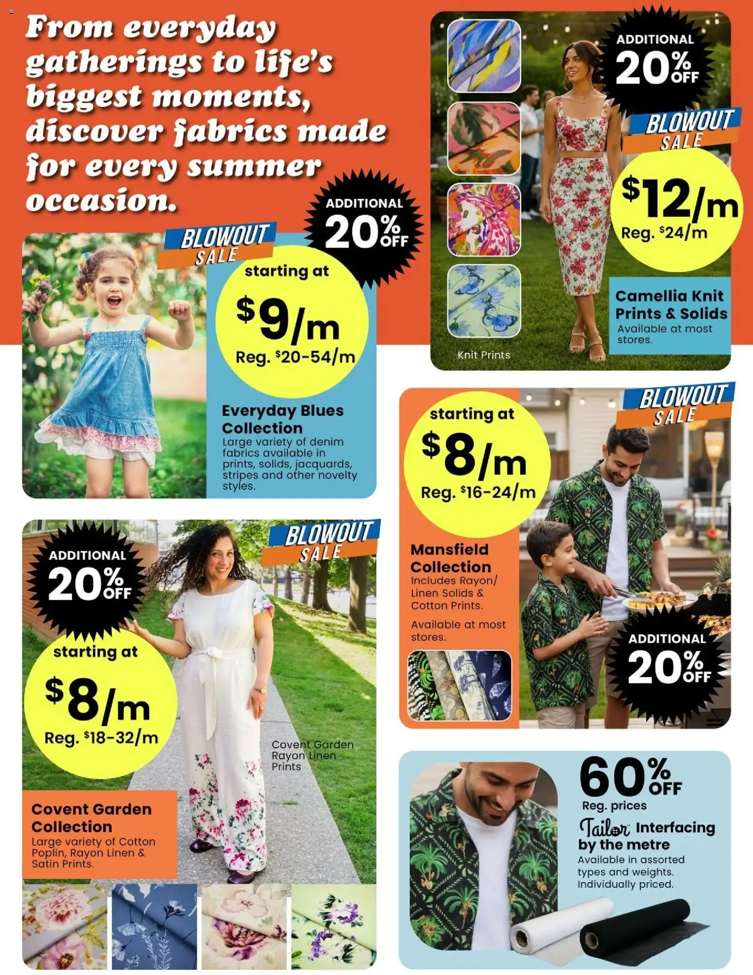 Fabricland Blowout Sale & Summer Splash Savings from July 2 to July 31 2026 - flyer page 9