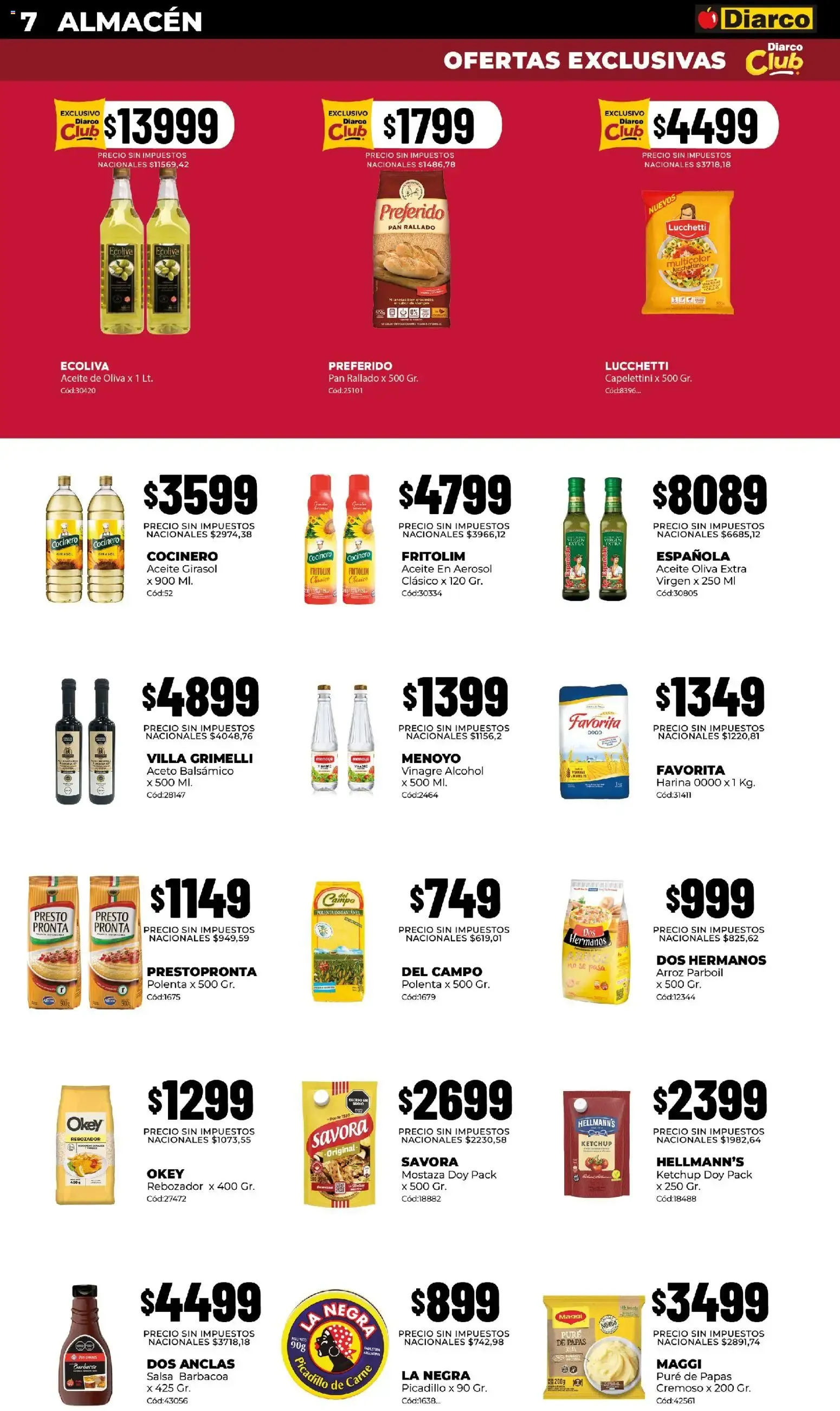 Ofertas de Diarco - ¡Todos pueden comprar por unidad o cantidad! 14 de septiembre al 18 de septiembre 2026 - Página 7 del catálogo
