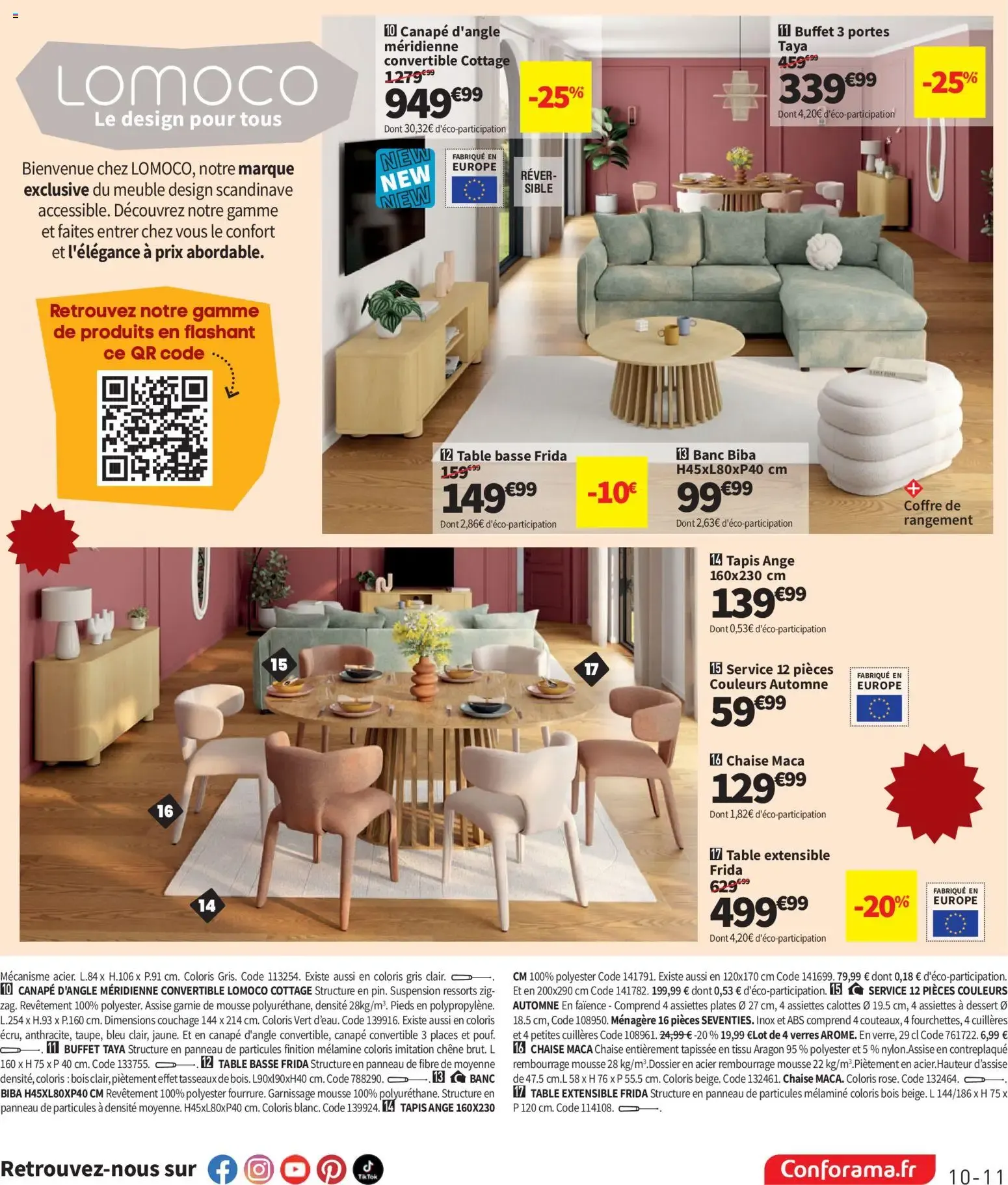 PROMORAMA TENDANCE, DU SALON À LA CUISINE du 29 septembre au 26 octobre 2026 - Catalogue page 11