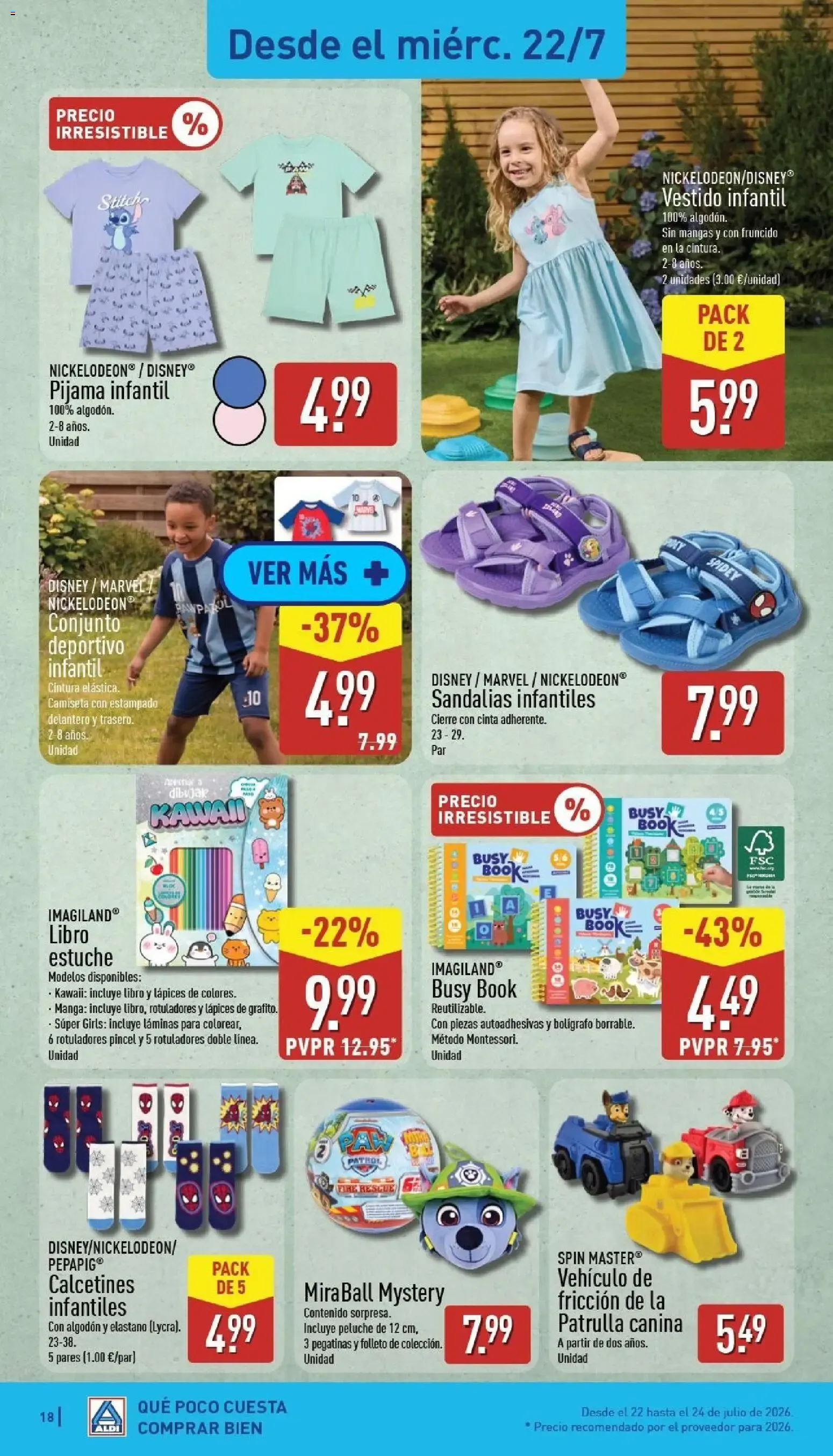 Catálogo de Aldi: Frescura a precios para tirarse a la piscina 20 de julio al 26 de julio 2026 - Página 18