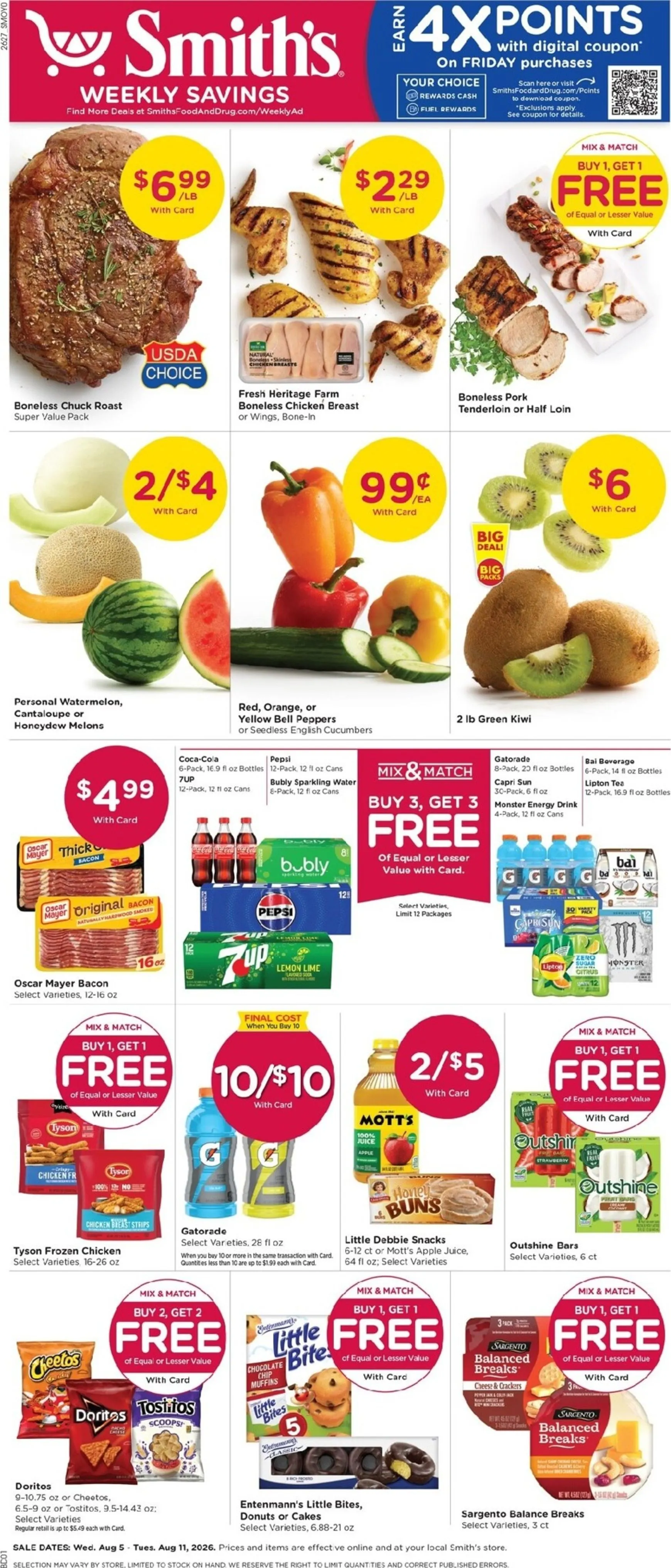 Current Smith's leaflet valid from Wednesday 08/05/2026 to Tuesday 08/11/2026