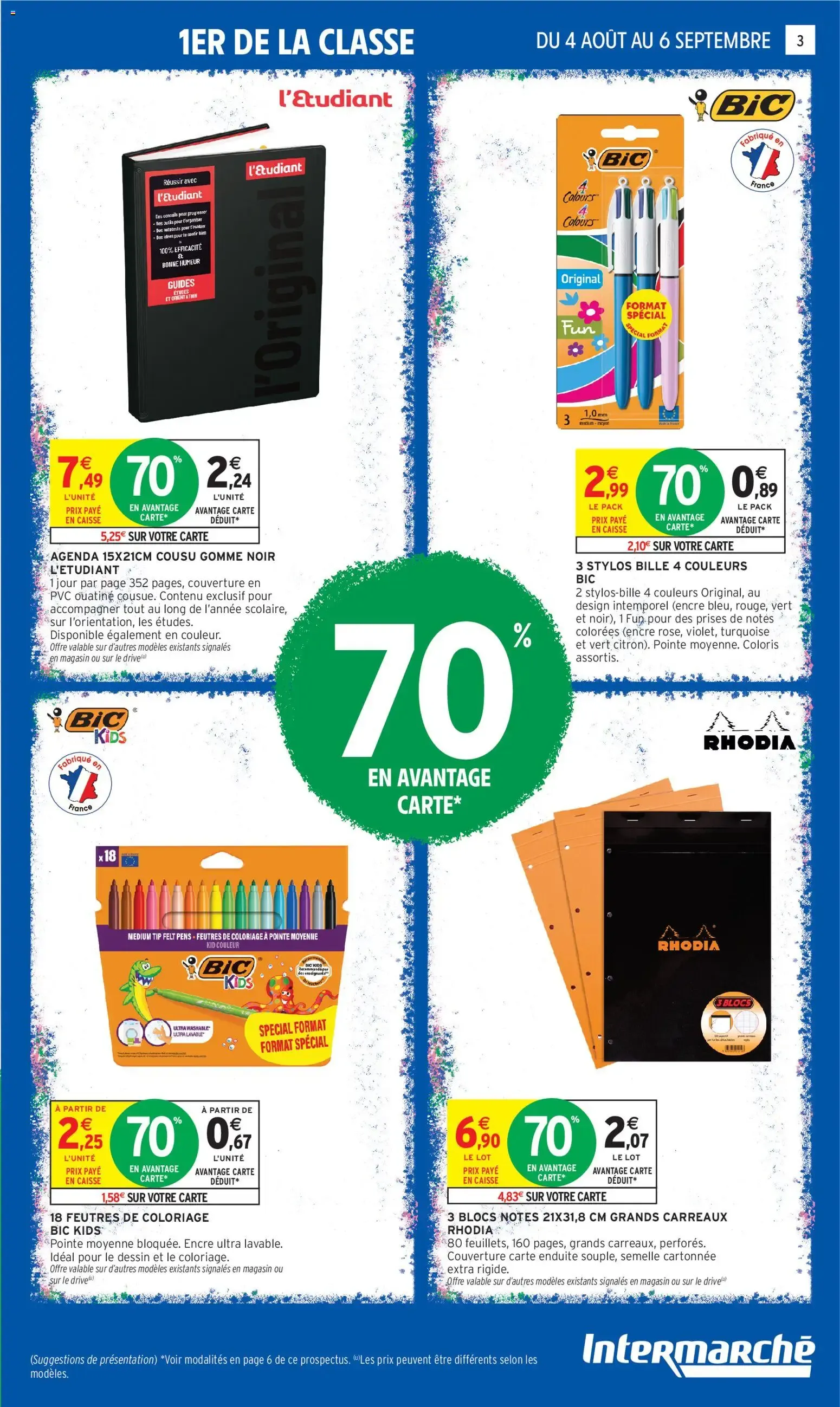 Intermarché vivement la fin des vacances à partir du 04/08/2026 - promo en ligne du 4 août au 6 septembre 2026 - Catalogue page 3