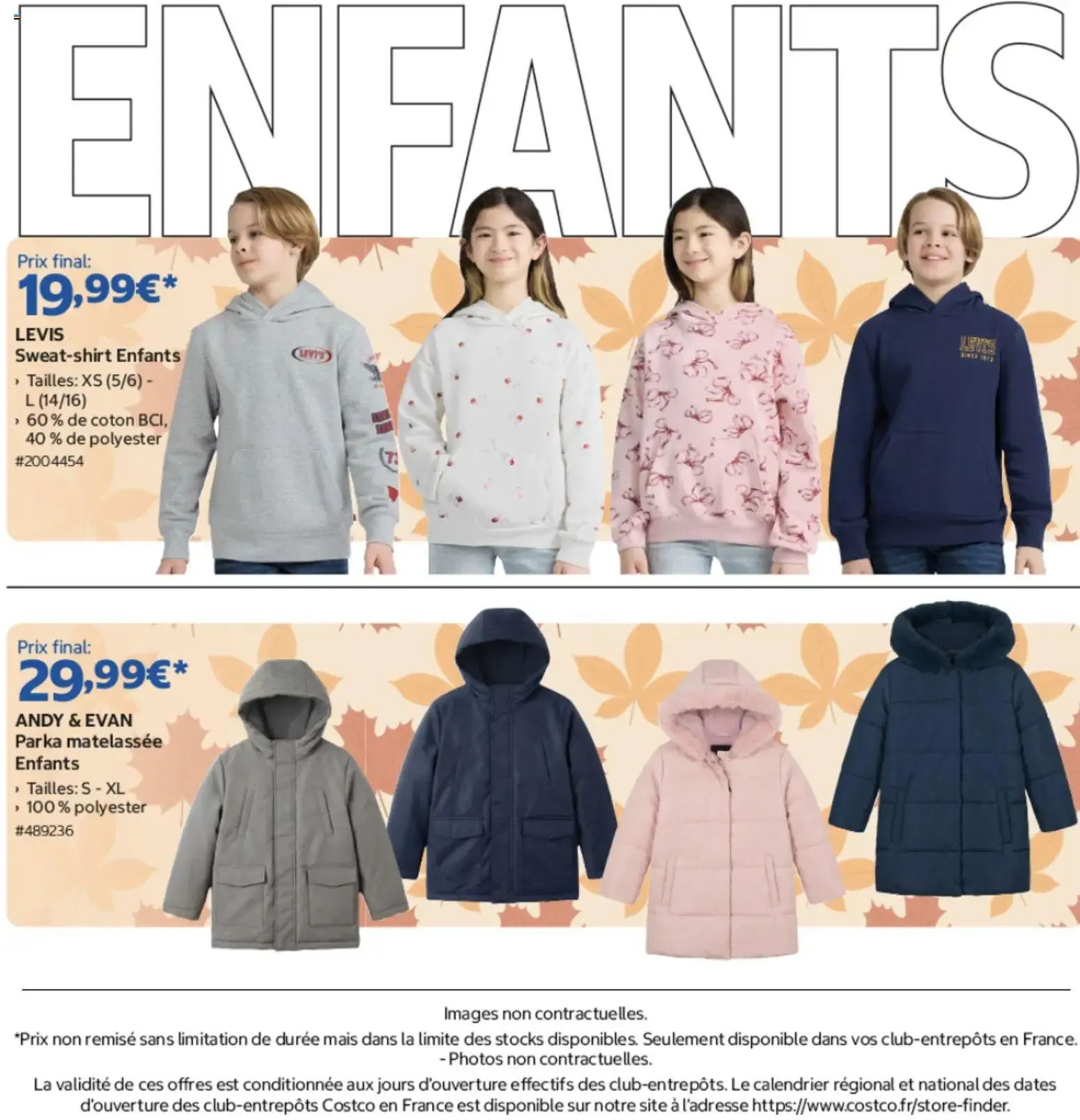 Costco Mode automne : femmes, hommes et enfants à partir du 14/09/2026 - promo en ligne du 14 septembre au 27 septembre 2026 - Catalogue page 6