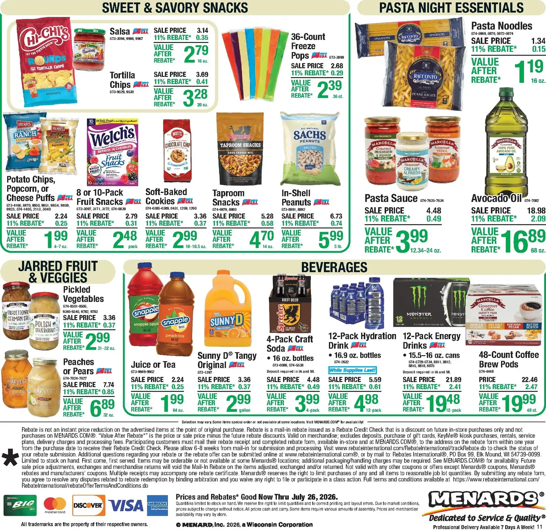 Weekly ad Current Menards - 11% Rebate Sale leaflet valid from Thursday 07/16/2026 to Sunday 07/26/2026 from July 16 to July 26 2026 - Page 18