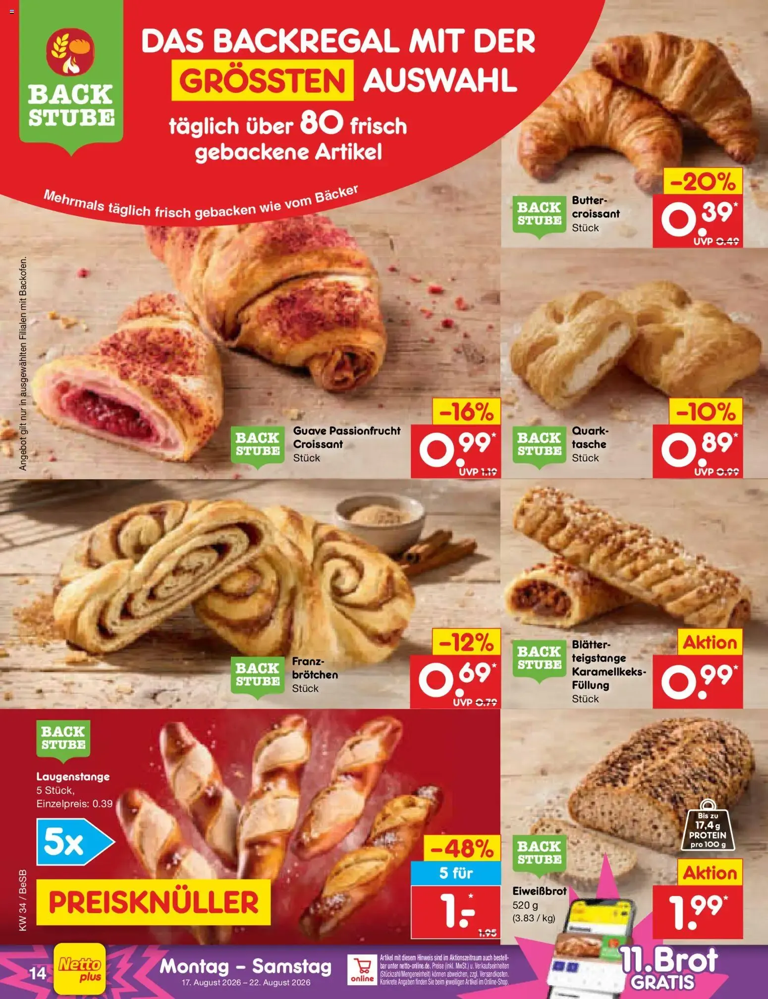 Netto Marken-Discount Prospekt (ab 17.08.2026) » Angebote von 17. August bis 22. August 2026 - Prospekt seite 20