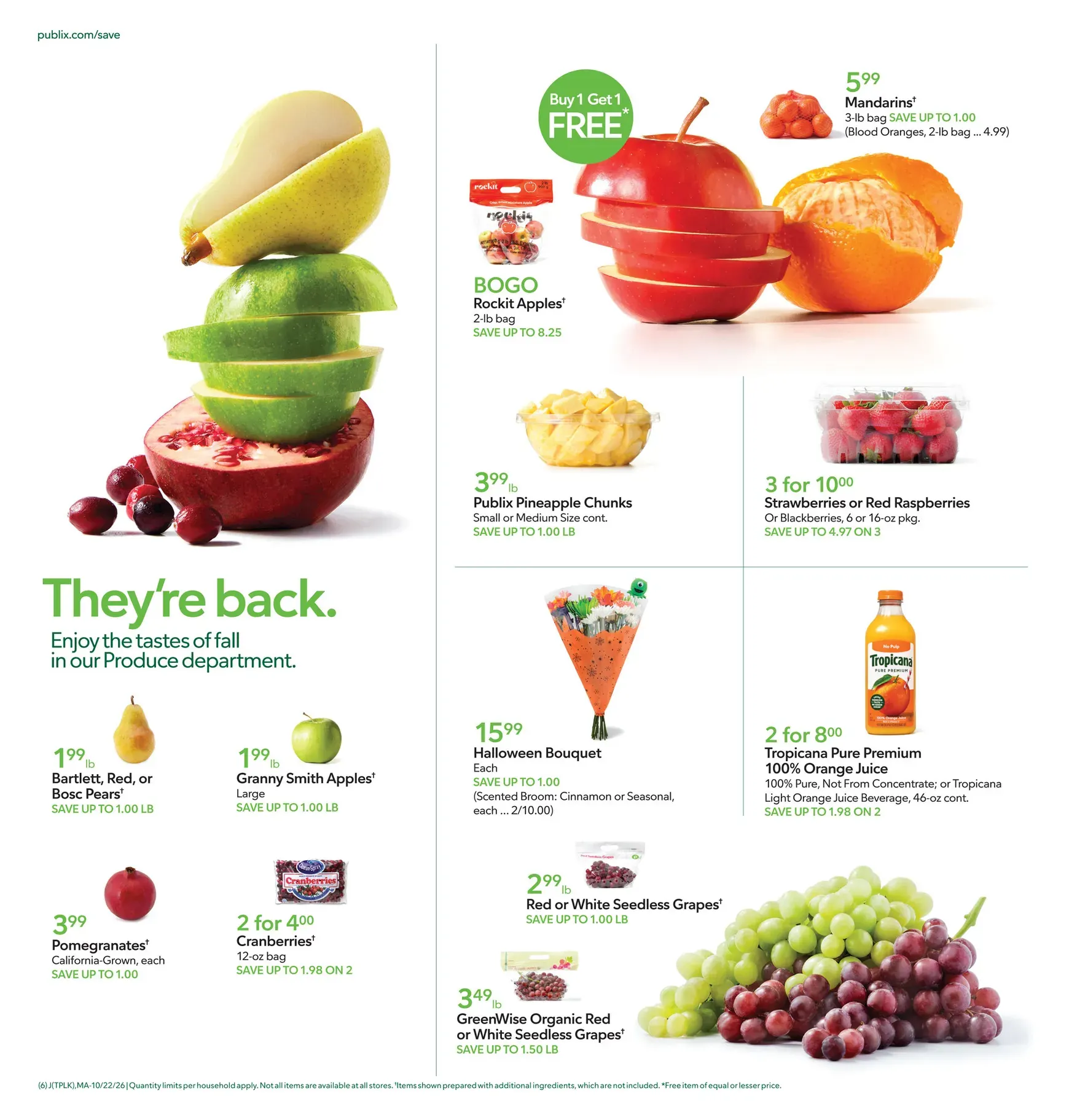 Weekly promotion Future Publix flyer valid from Thursday 10/22/2026 to Wednesday 10/28/2026 spanning from October 22 to October 28 2026 - Page 6 for Catalogue 365
