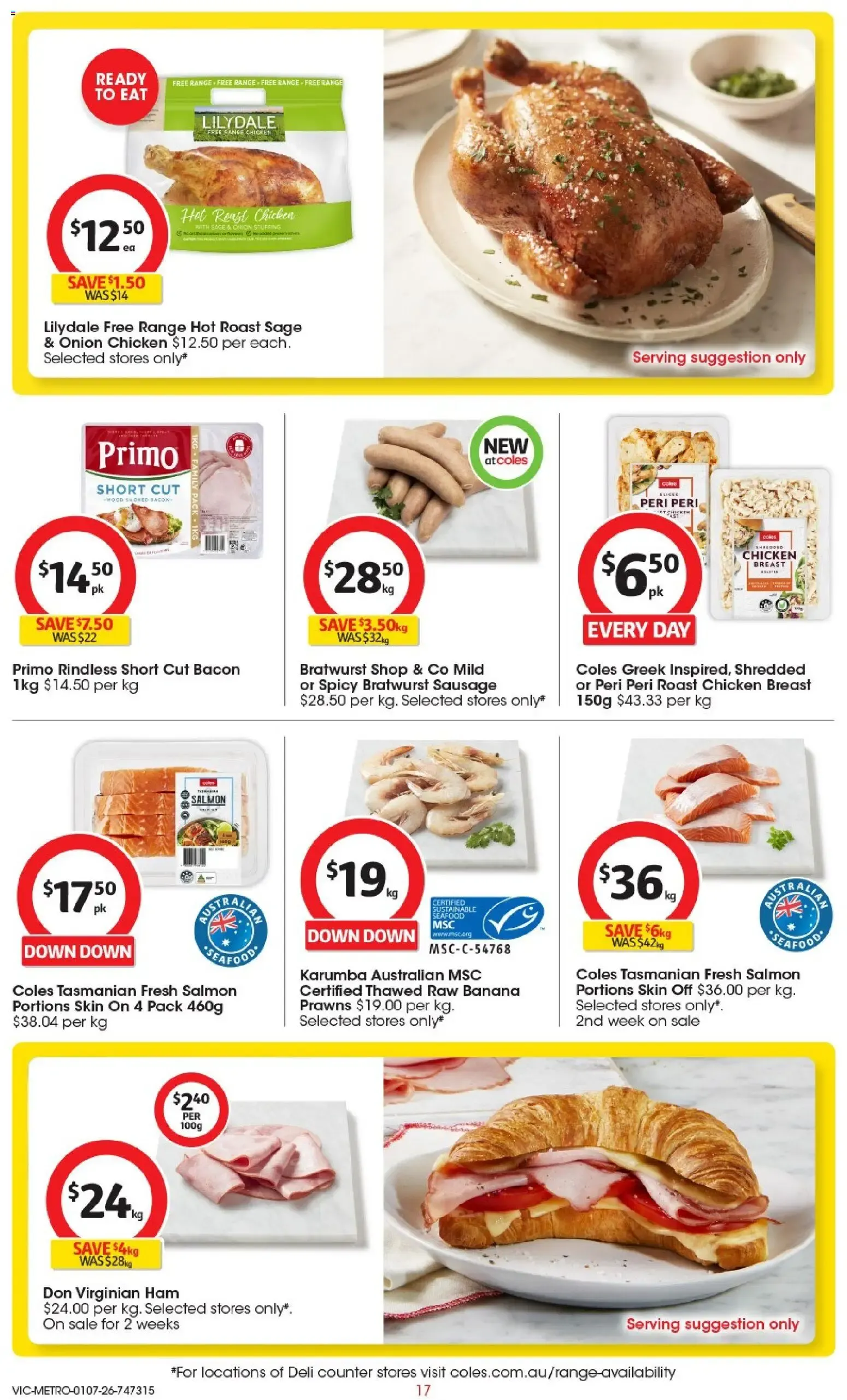 Coles: What's for dinner? A taste of Italy - Half Price Deals - Catalogue valid from 1 July to 7 July 2026 - page 17