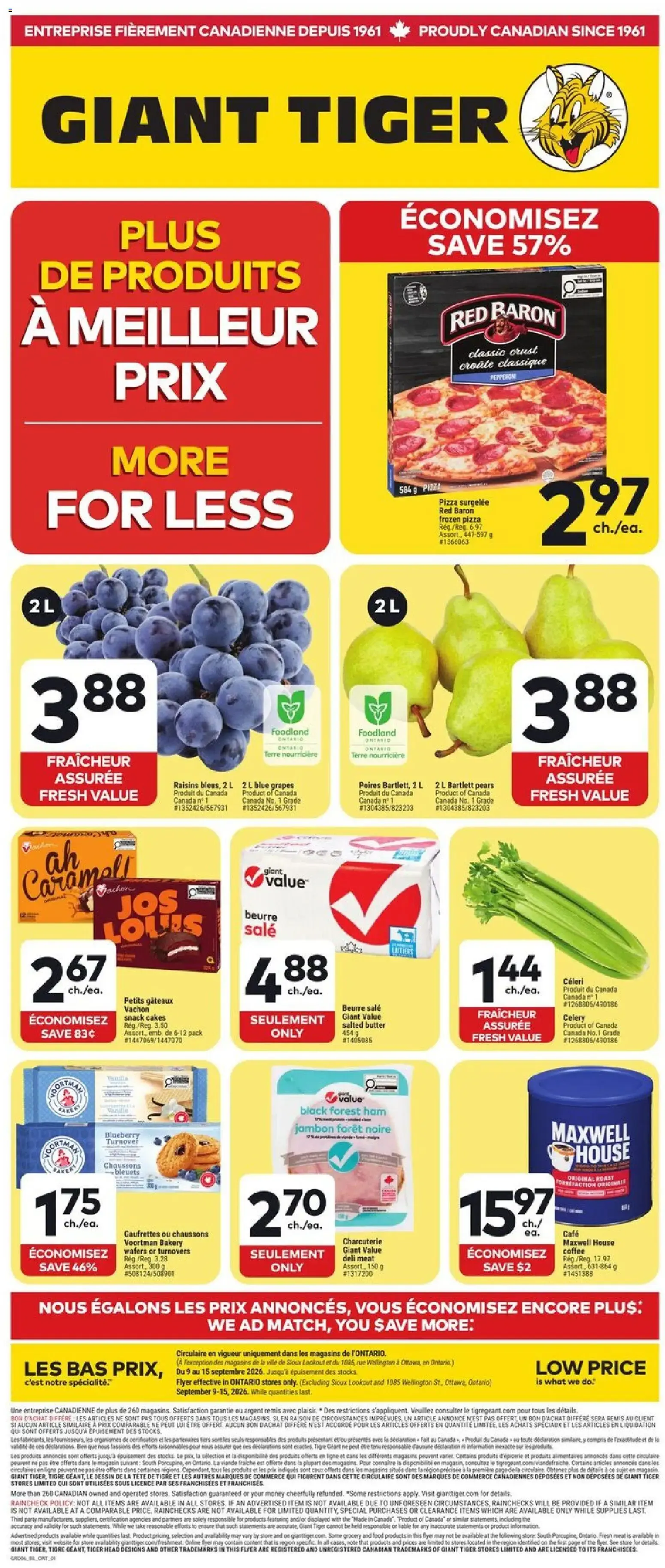 Giant Tiger Flyer | from Sep 9, 2026 | Weekly deals from September 9 to September 15 2026 - flyer page 1