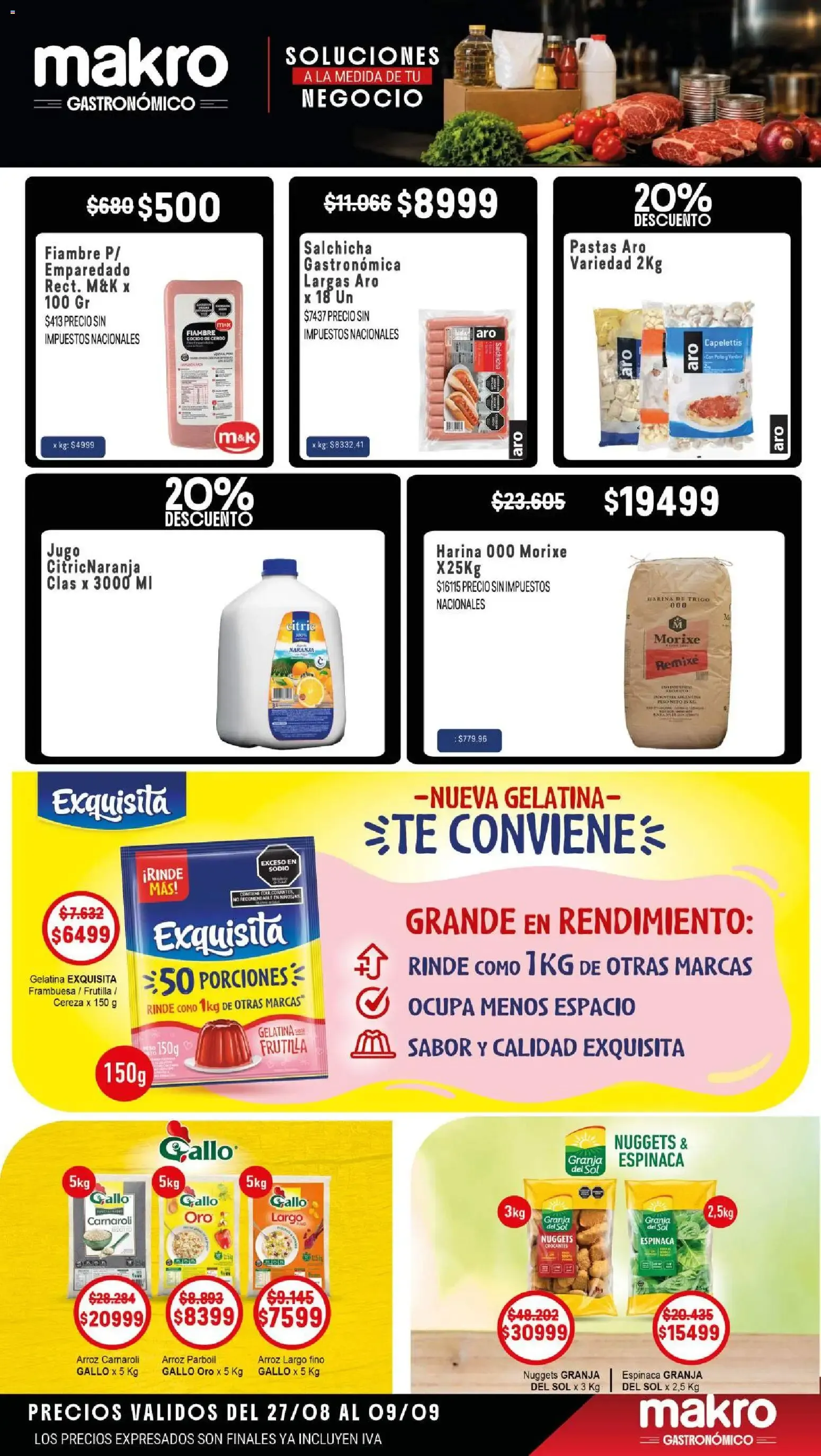 Ofertas de Makro Ofertas GASTRONÓMICO del 27/08/2026 - 09/09/2026 27 de agosto al 9 de septiembre 2026 - Página 3 del catálogo