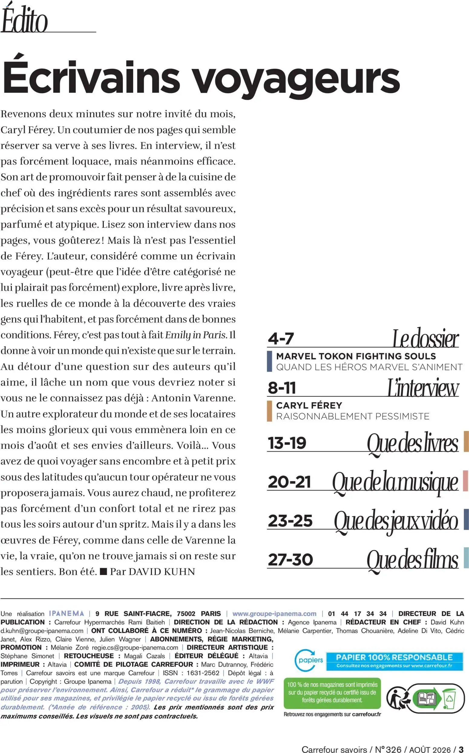 Carrefour SAVOIRS du 1 août au 31 août 2026 - Catalogue page 3