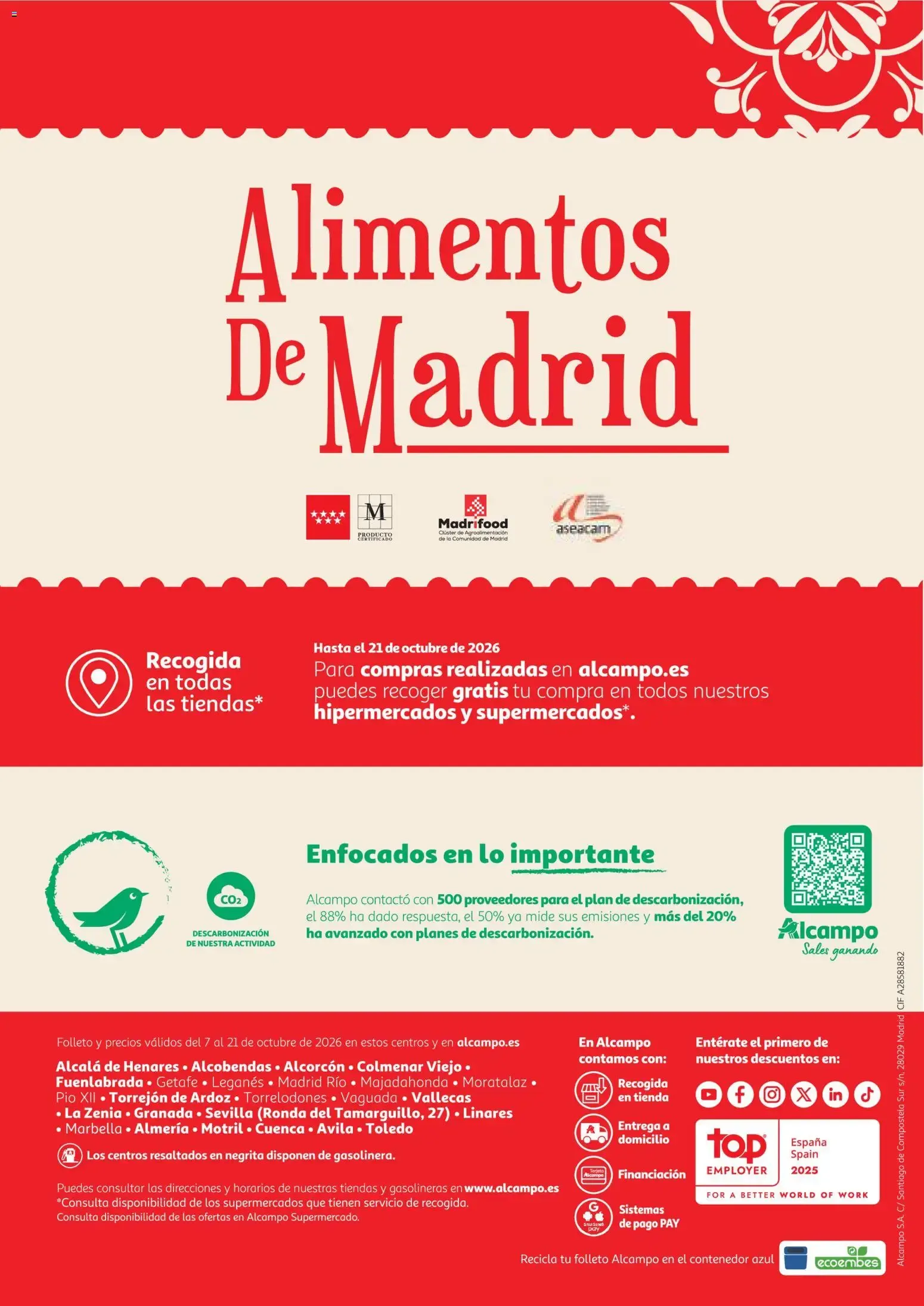 Catálogo de Alcampo Alimentos de Madrid 2026 07/10/2026 - 21/10/2026 7 de octubre al 21 de octubre 2026 - Página 20