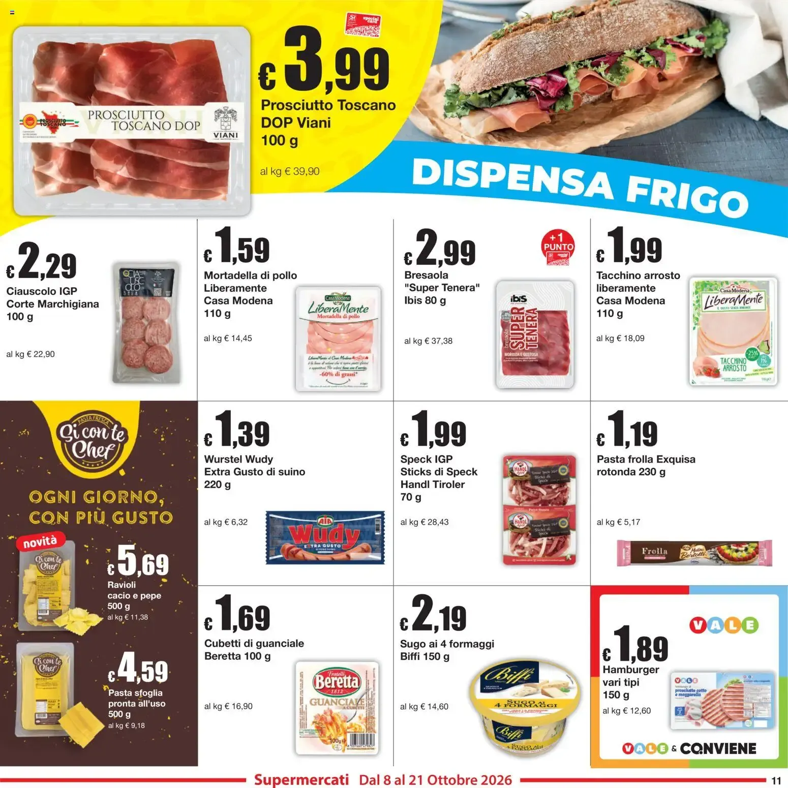 Sì con Te Sotto Prezzo da 8 ottobre a 21 ottobre di 2026 - Pagina del volantino 11