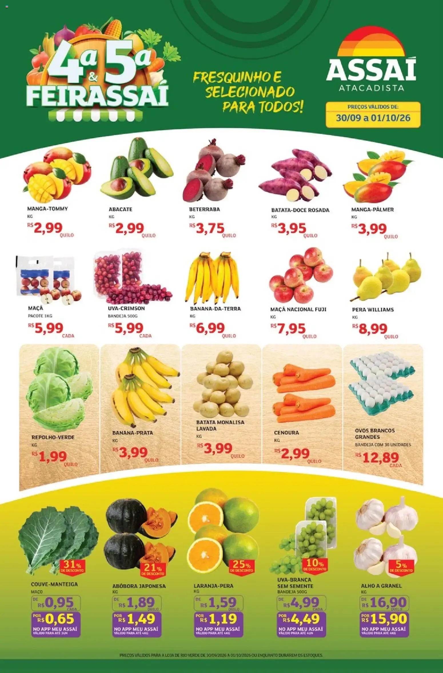 Encarte de Assaí Atacadista ofertas - GO de 30/09/2026 | Promoções Online 30 de setembro até 1 de outubro 2026 - Pagina 1