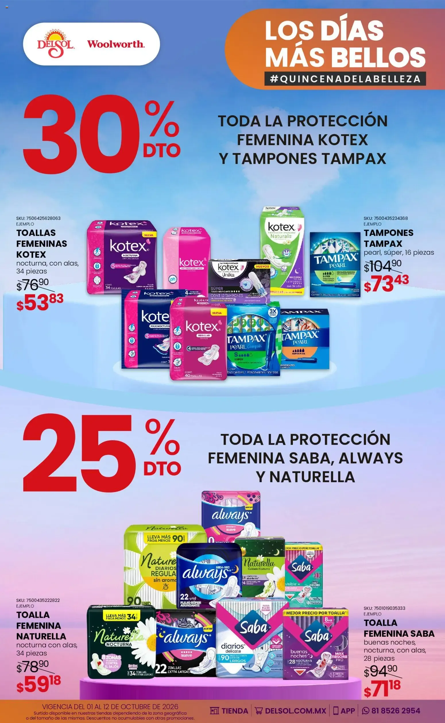 Catálogo de Del Sol y Woolworth catálogo Los días más bellos - Quincena Belleza (01/10/2026 - 12/10/2026) - catálogo en línea 1 de octubre al 12 de octubre 2026 - Pagina 24