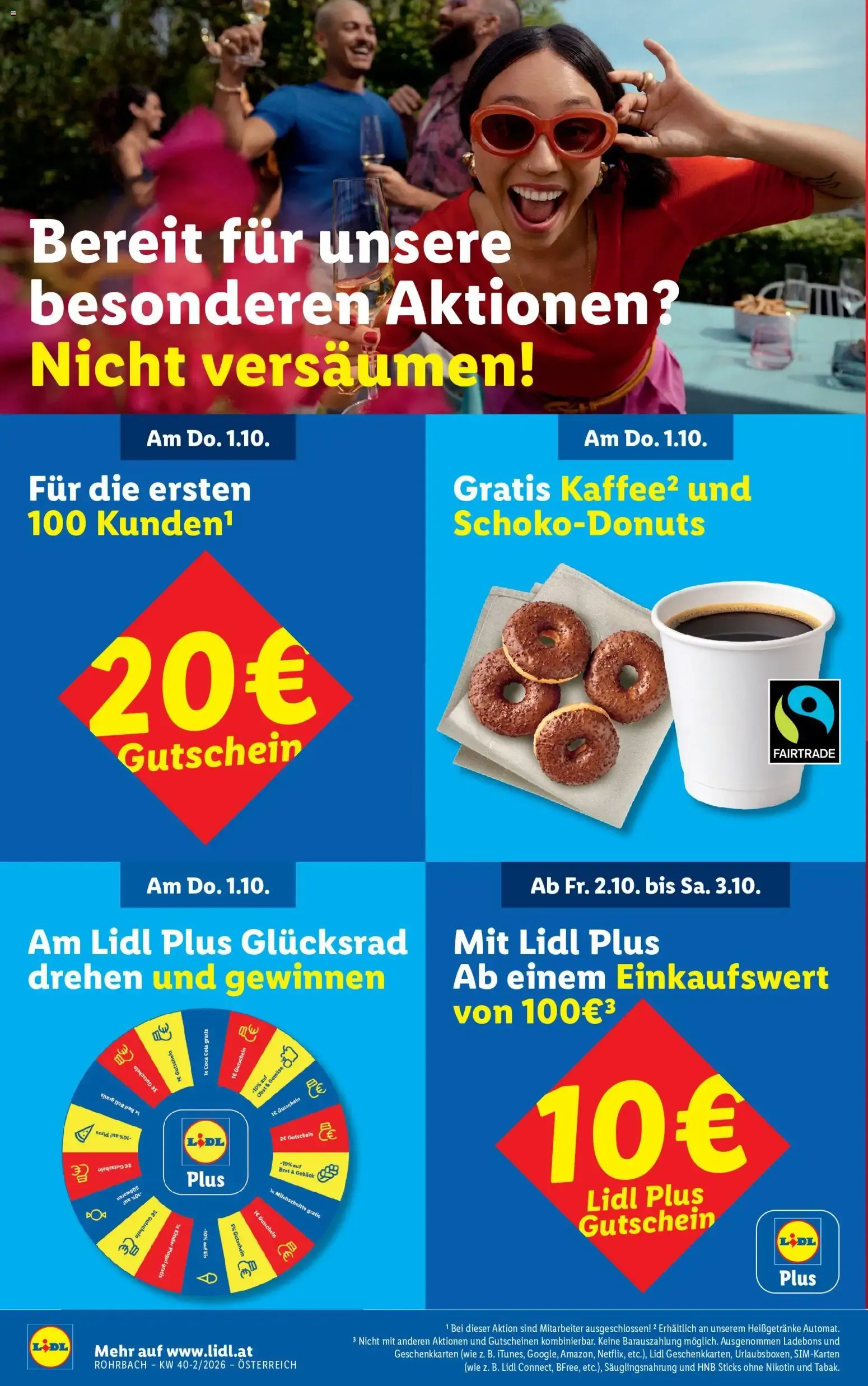 Lidl Jeden Tag deine günstigen Preise. ab 01.10.2026 - Angebote ab donnerstag von 1. Oktober bis 7. Oktober 2026 - Flugblätt seite  2