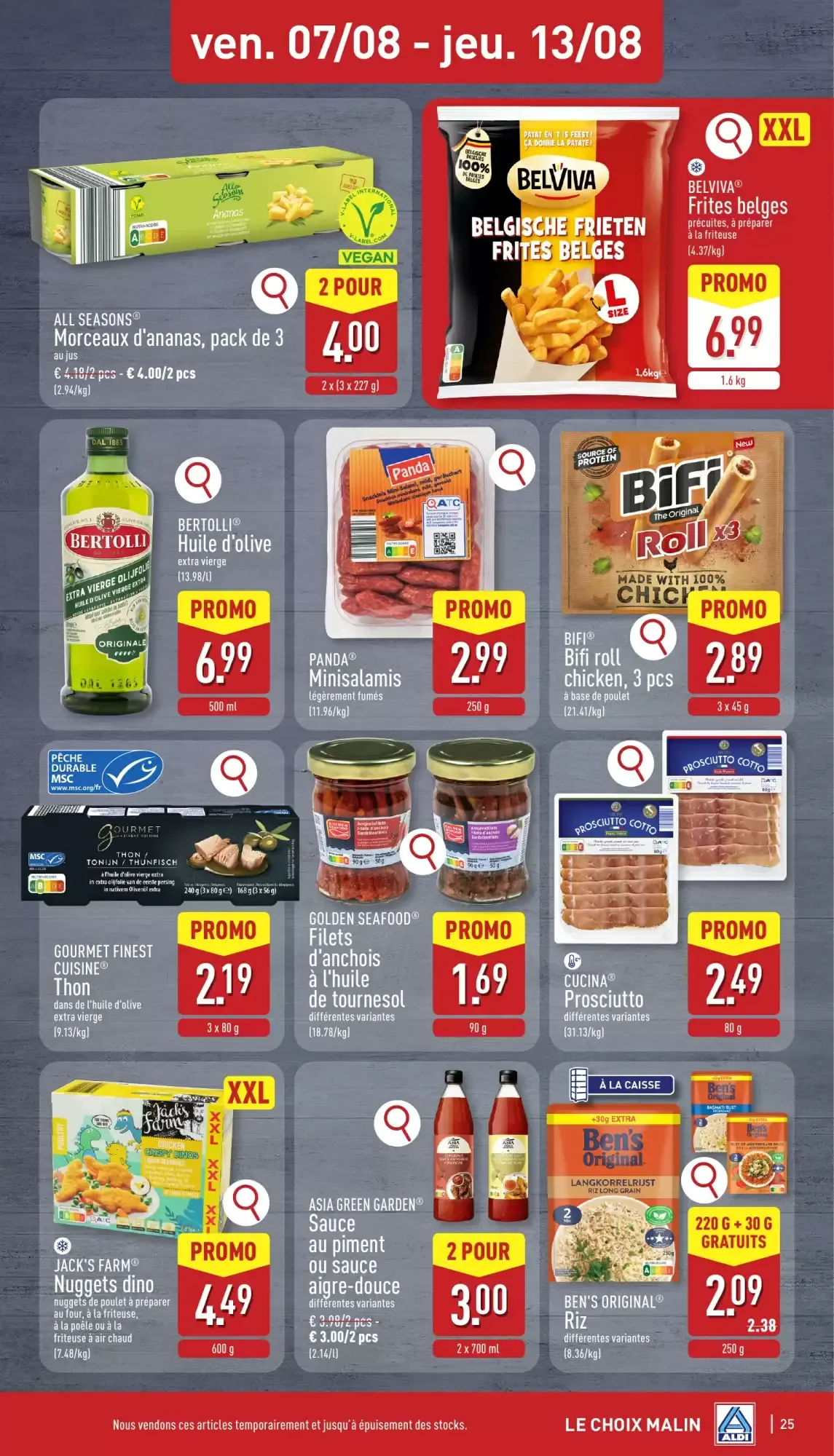 ALDI Dépliant du lun. 03/08 au sam. 08/08 inclus van 3 augustus tot 8 augustus 2026 - folder pagina 25
