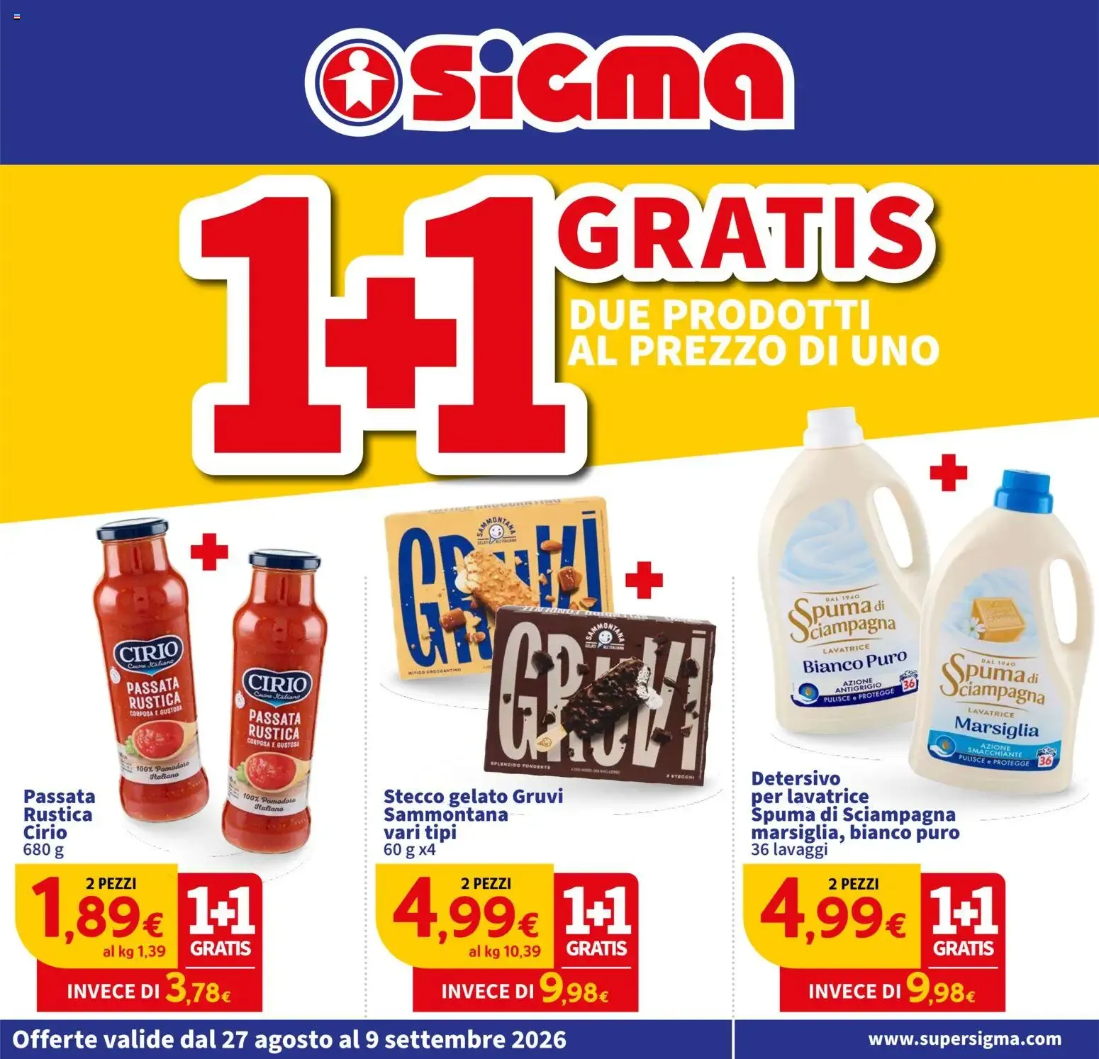 Nuovo SIGMA volantino dal 27/08/2026 > offerte anteprima 🛍️ da 27 agosto a 9 settembre di 2026 - Pagina del volantino 1