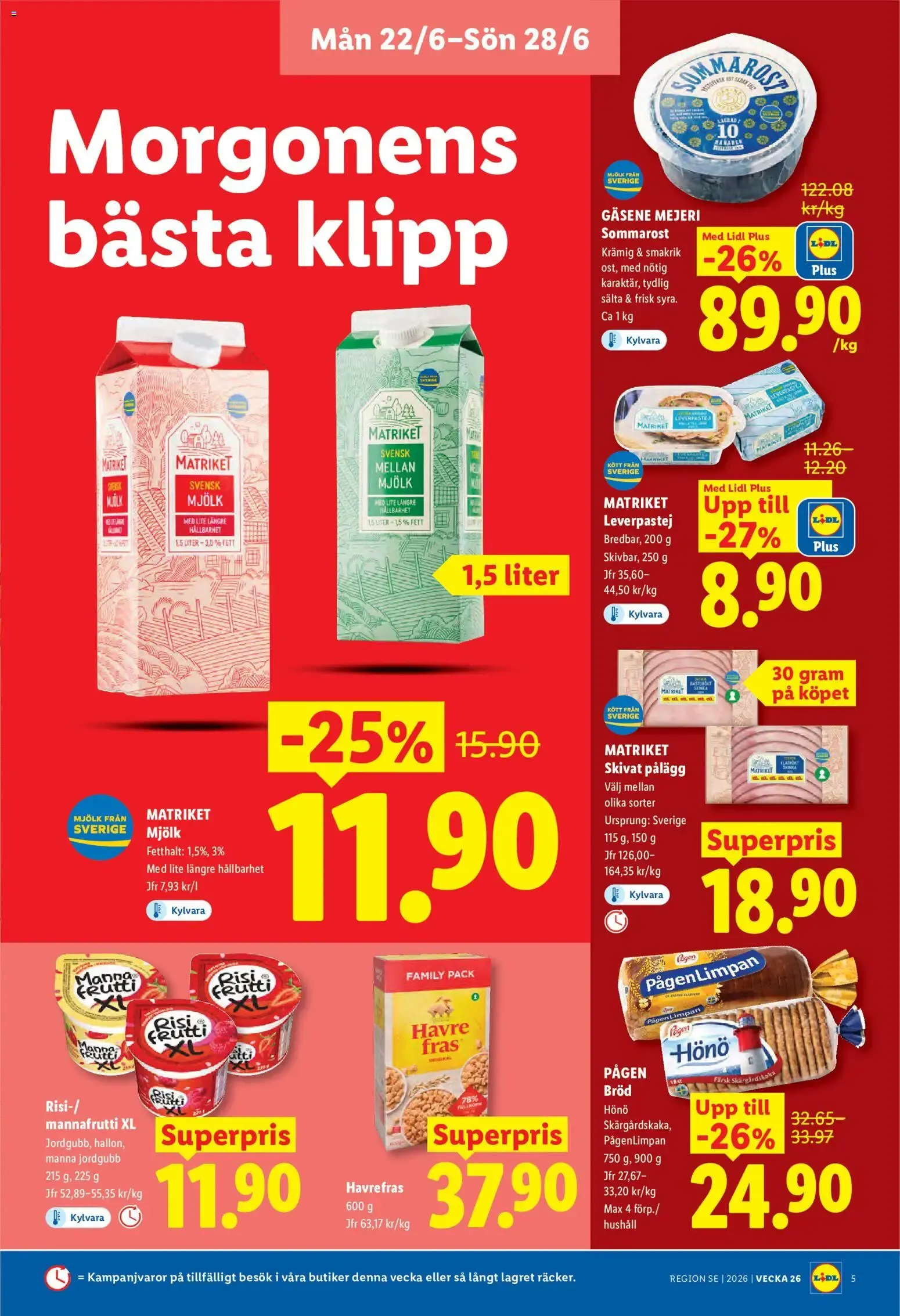 Lidl: Veckans erbjudanden 22/6-28/6 från 22 juni till 28 juni 2026 - Reklamblad sidor 5