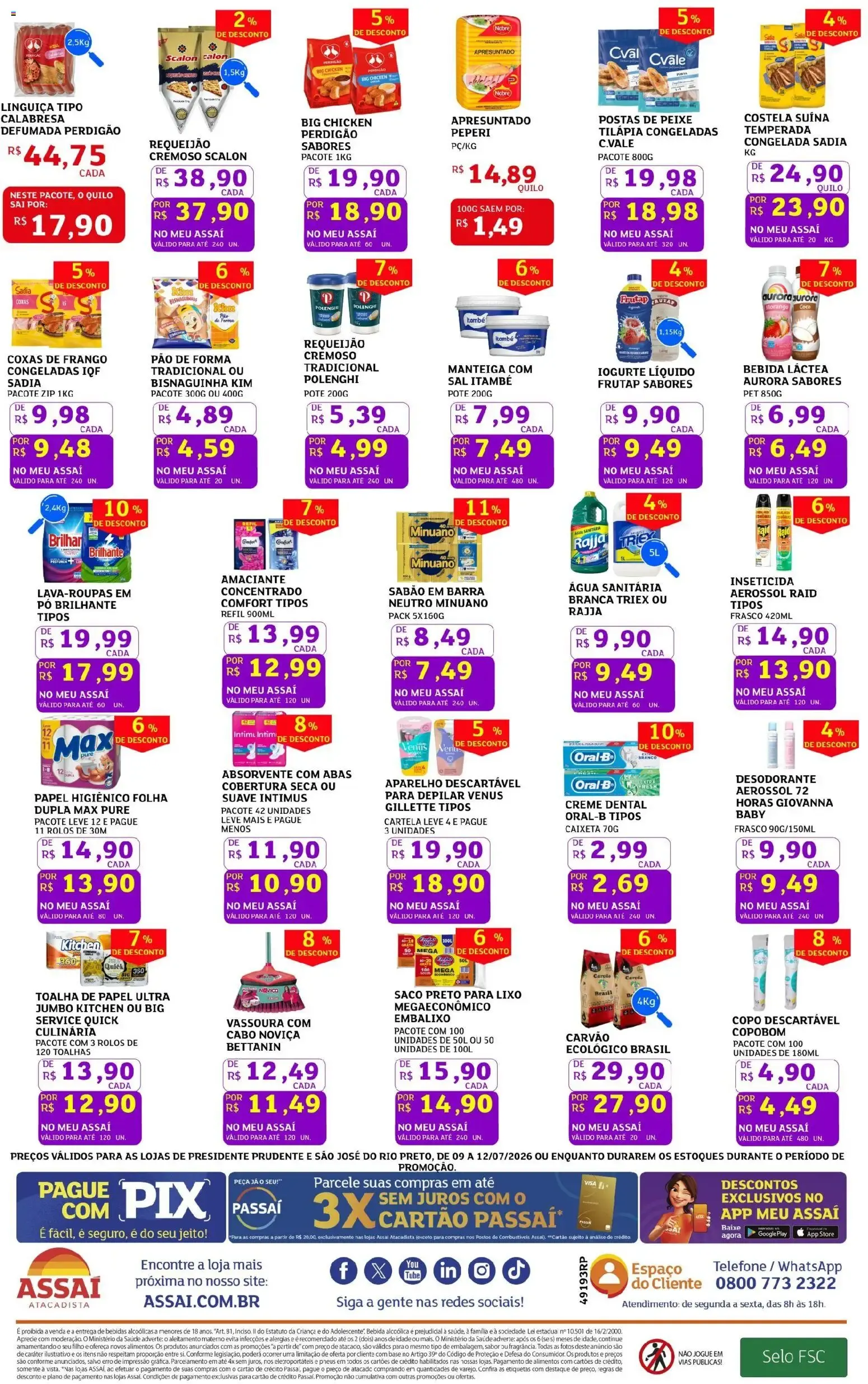 Encarte de Assaí Atacadista - Alerta Tá Mais Barato! Só Grandes Ofertas 9 de julho até 12 de julho 2026 - Pagina 2