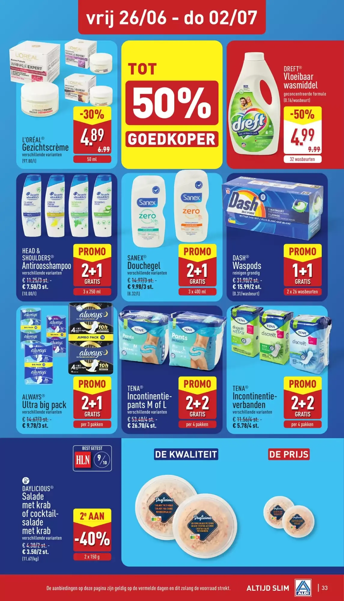 ALDI Folder van ma 22/06 t.e.m. zat 27/06 van 22 juni tot 27 juni 2026 - folder pagina 33