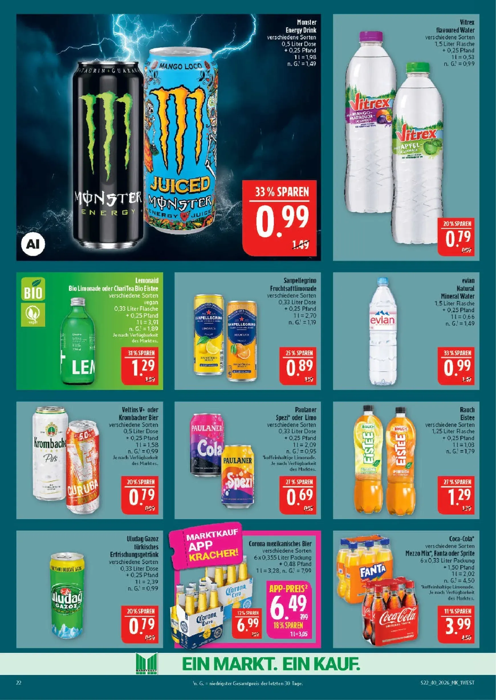 Marktkauf Prospekt nächste Woche – von Montag 28.09.2026 bis Freitag 02.10.2026 von 28. September bis 2. Oktober 2026 - Prospekt seite 22