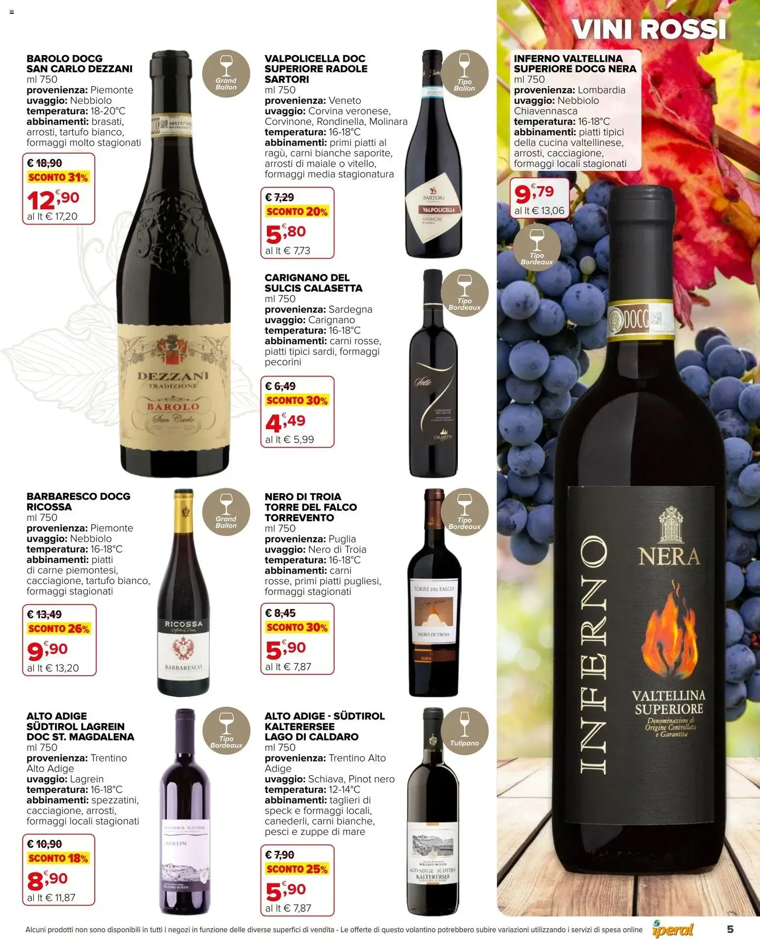Nuovo Iperal volantino Fiera Del Vino dal 14/10/2026 > offerte anteprima 🛍️ da 14 ottobre a 27 ottobre di 2026 - Pagina del volantino 5