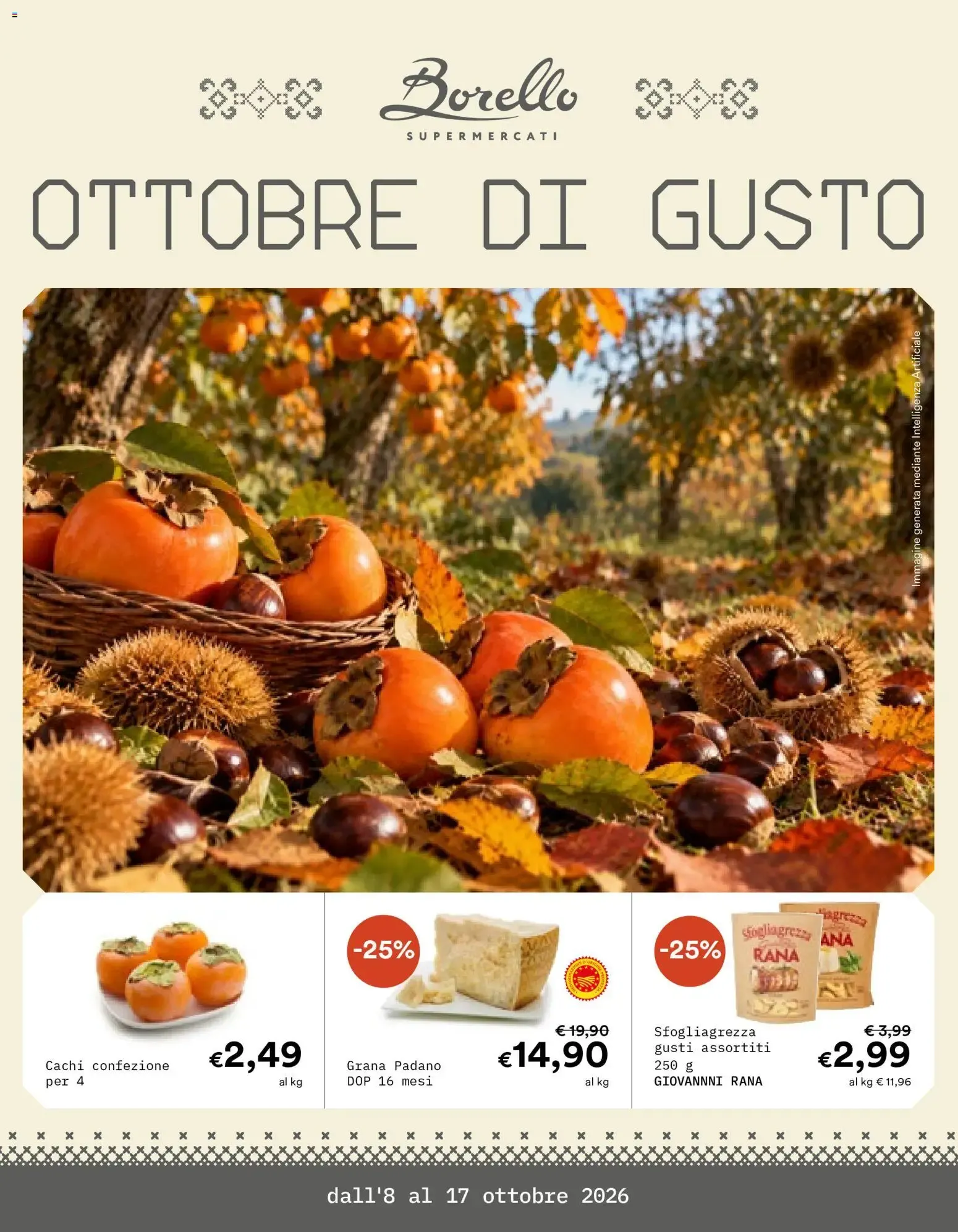 Borello Supermercati OTTOBRE DI GUSTO da 8 ottobre a 17 ottobre di 2026 - Pagina del volantino 1
