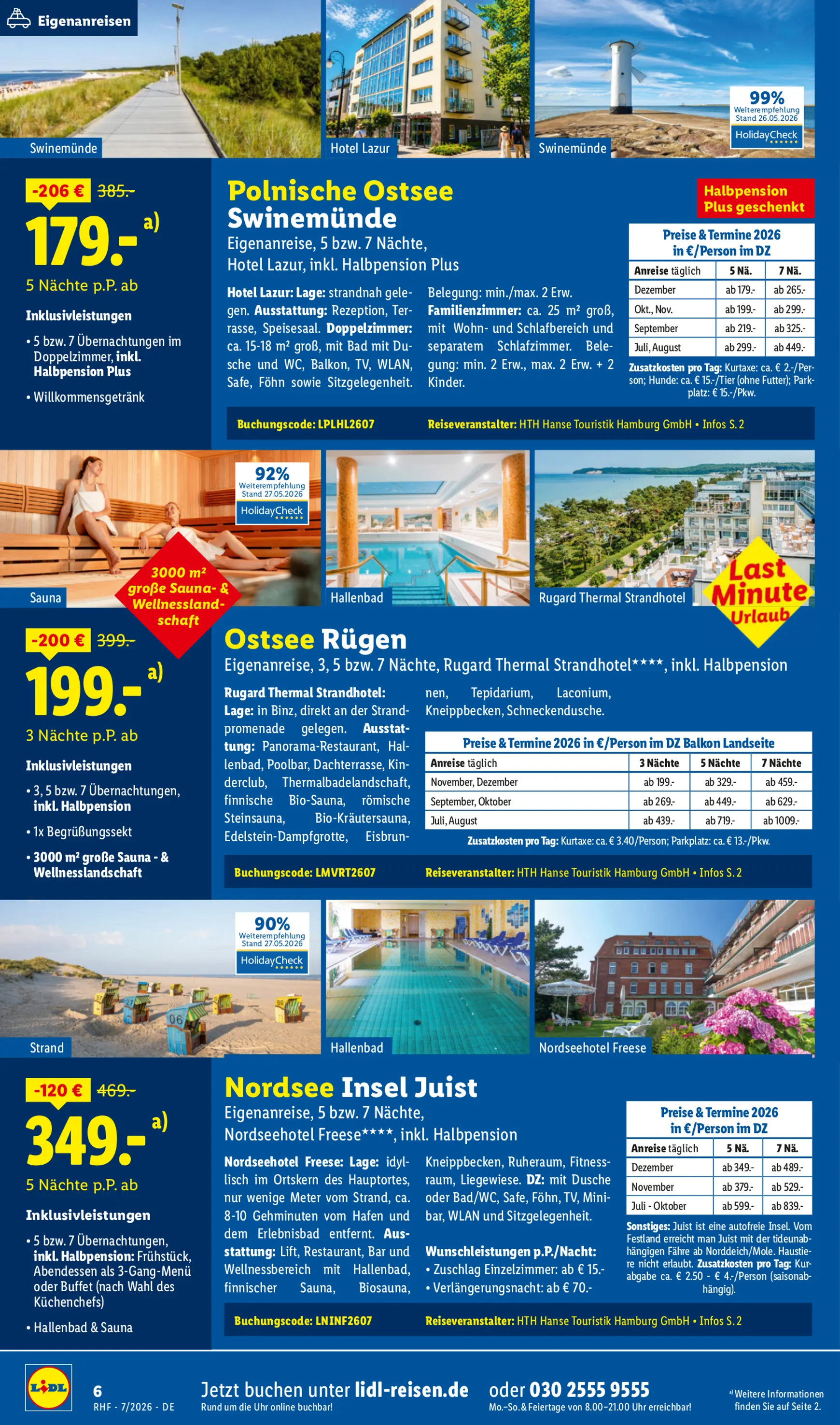 Lidl Reisen: Traumstrände entdecken von 1. Juli bis 31. Juli 2026 - Prospekt seite 6