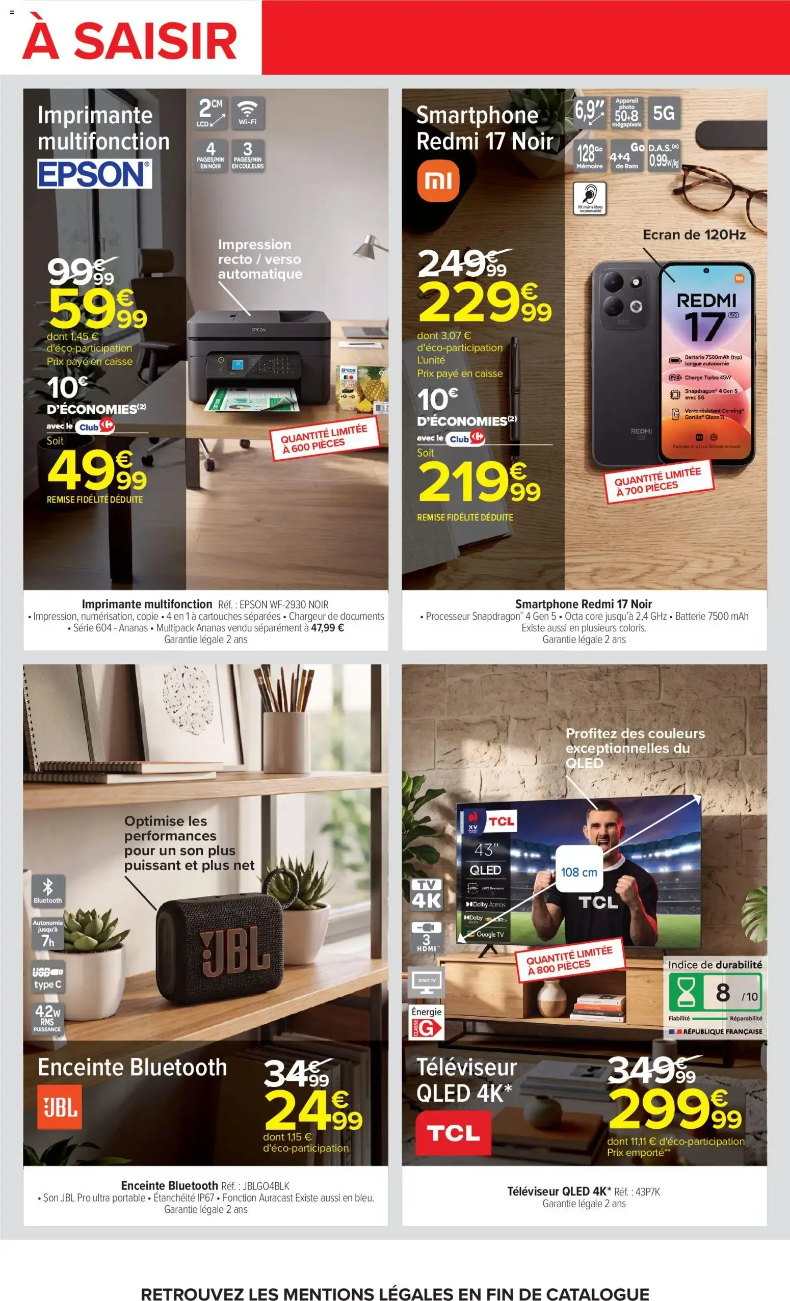 Carrefour Passez l'automne connecté à vos envies à partir du 25/09/2026 - promo en ligne du 25 septembre au 12 octobre 2026 - Catalogue page 4