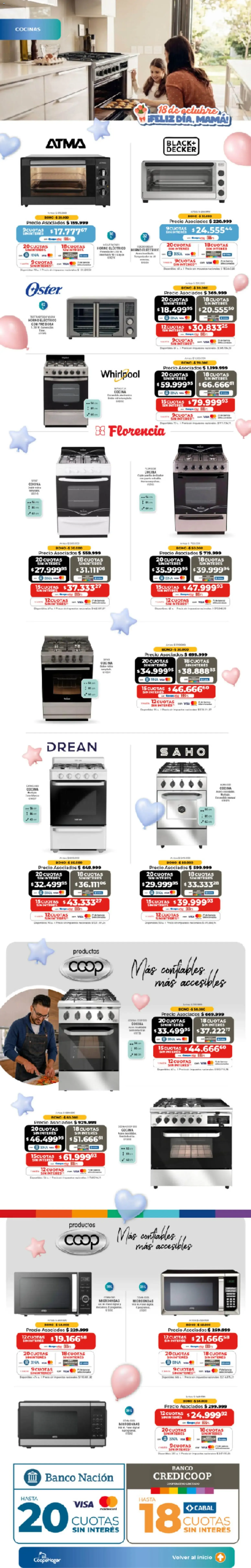 Ofertas de CoopeHogar - Mes Aniversario y ¡Feliz Día, Mamá! La mejor sorpresa 1 de octubre al 18 de octubre 2026 - Página 14 del catálogo