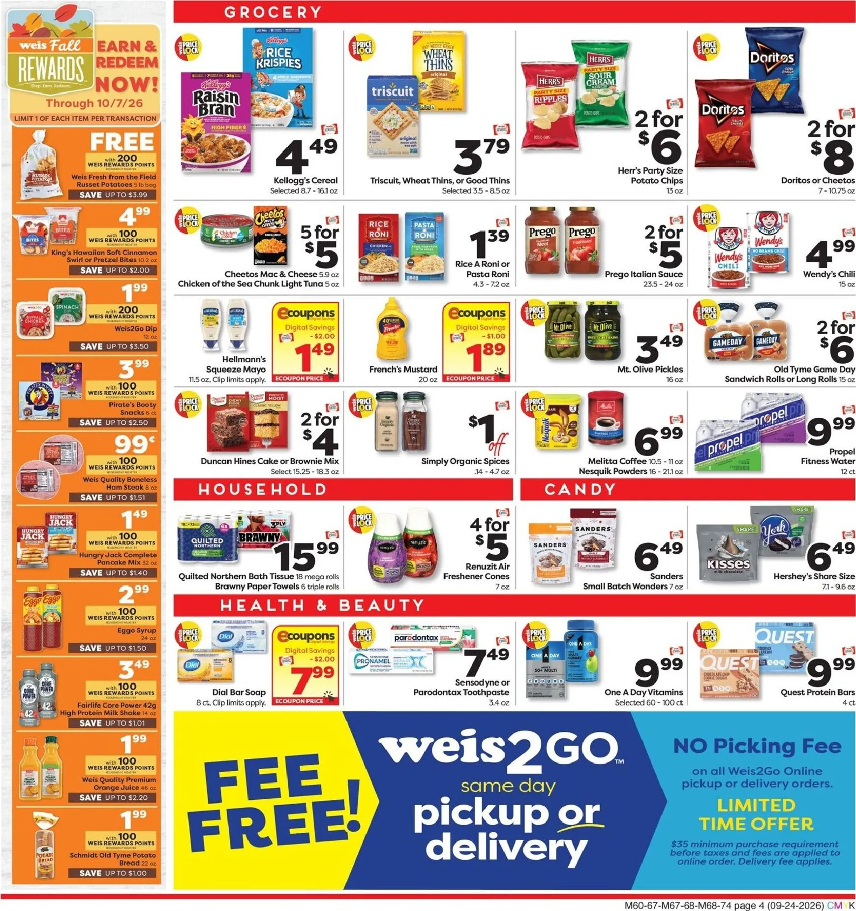 Weekly ad Current Weis Markets leaflet valid from Thursday 09/24/2026 to Wednesday 09/30/2026 from September 24 to September 30 2026 - Page 4