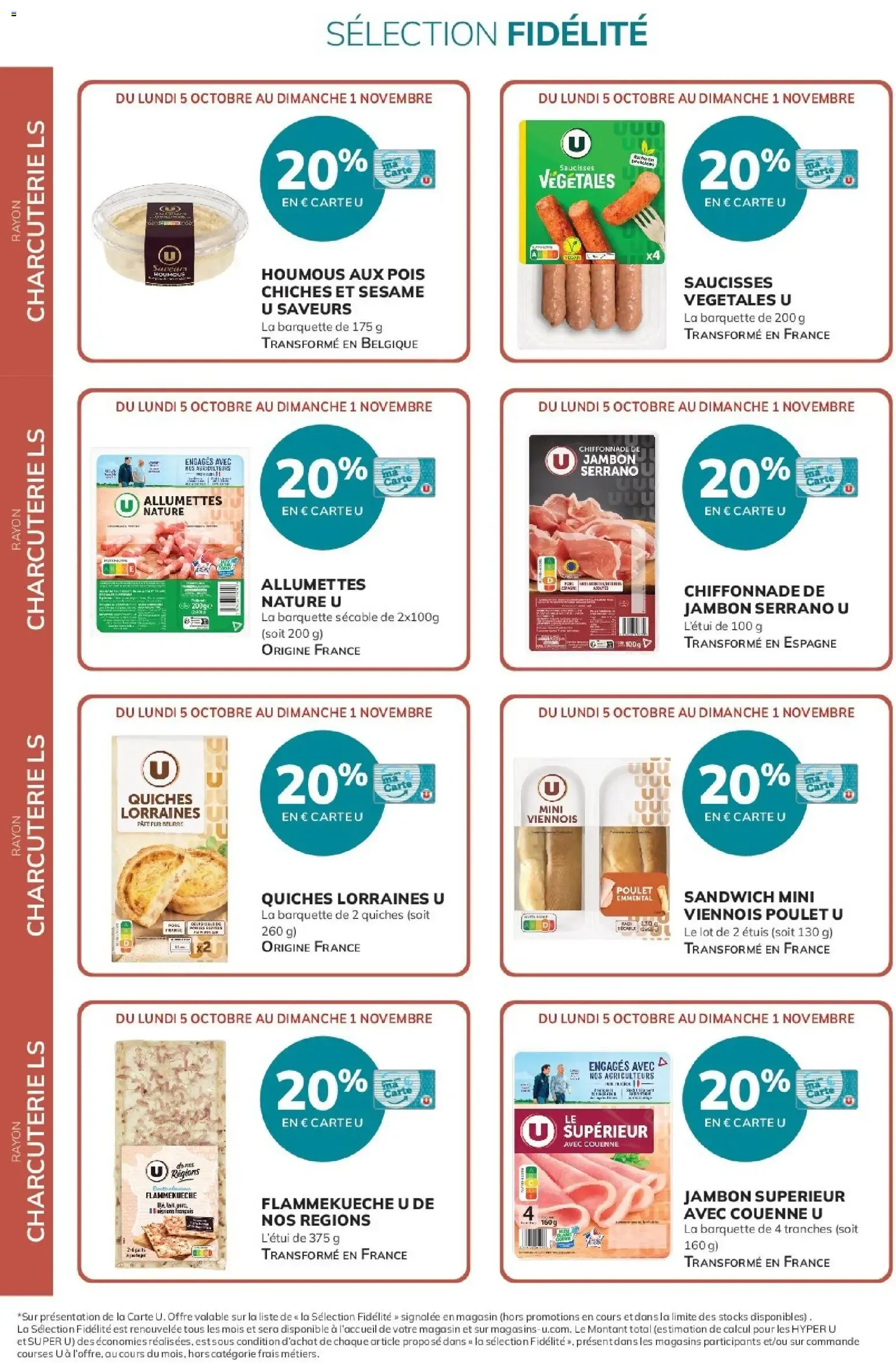 20% reversés sur votre Carte U du 5 octobre au 1 novembre 2026 - Catalogue page 2