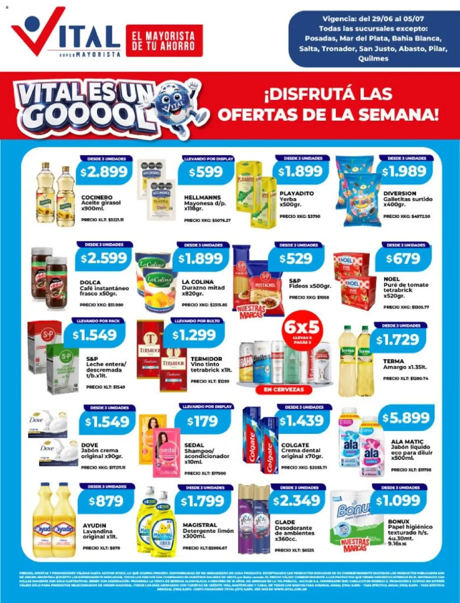 Ofertas de Vital - Ofertas || del 29/06/2026 - 05/07/2026 || Catálogo 29 de junio al 5 de julio 2026 - Página 1 del catálogo