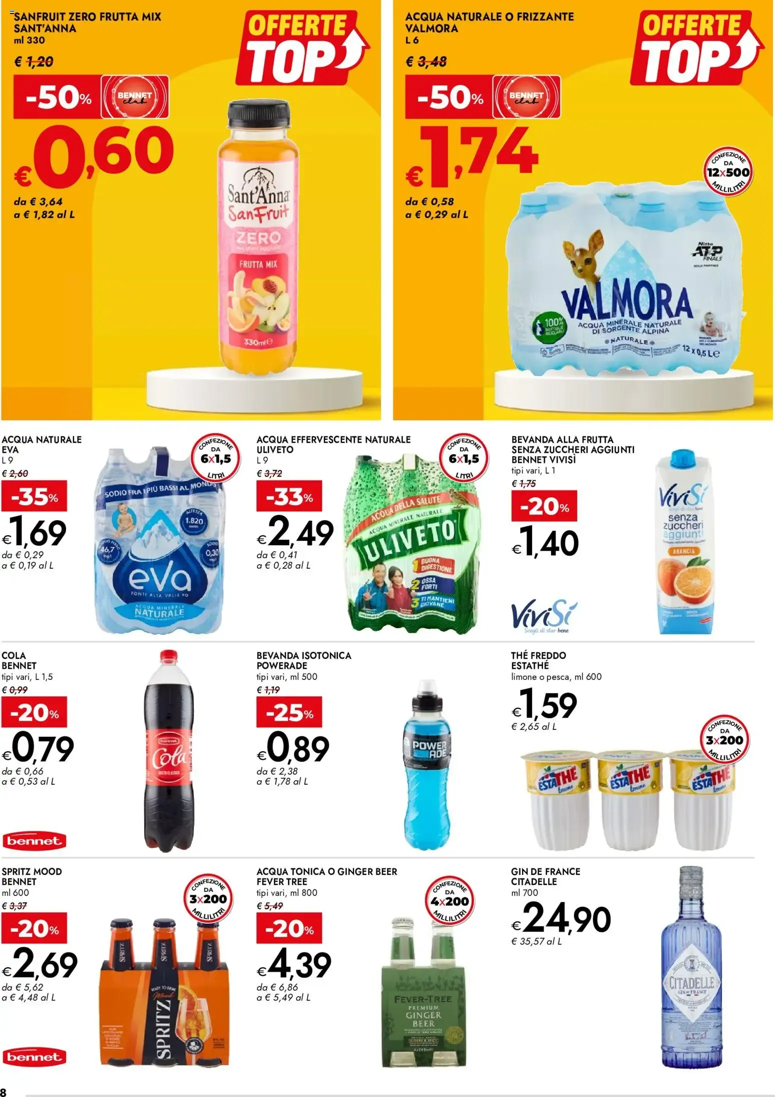 Nuovo bennet volantino Offerte Top dal 25/06/2026 > offerte anteprima 🛍️ da 25 giugno a 8 luglio di 2026 - Pagina del volantino 8