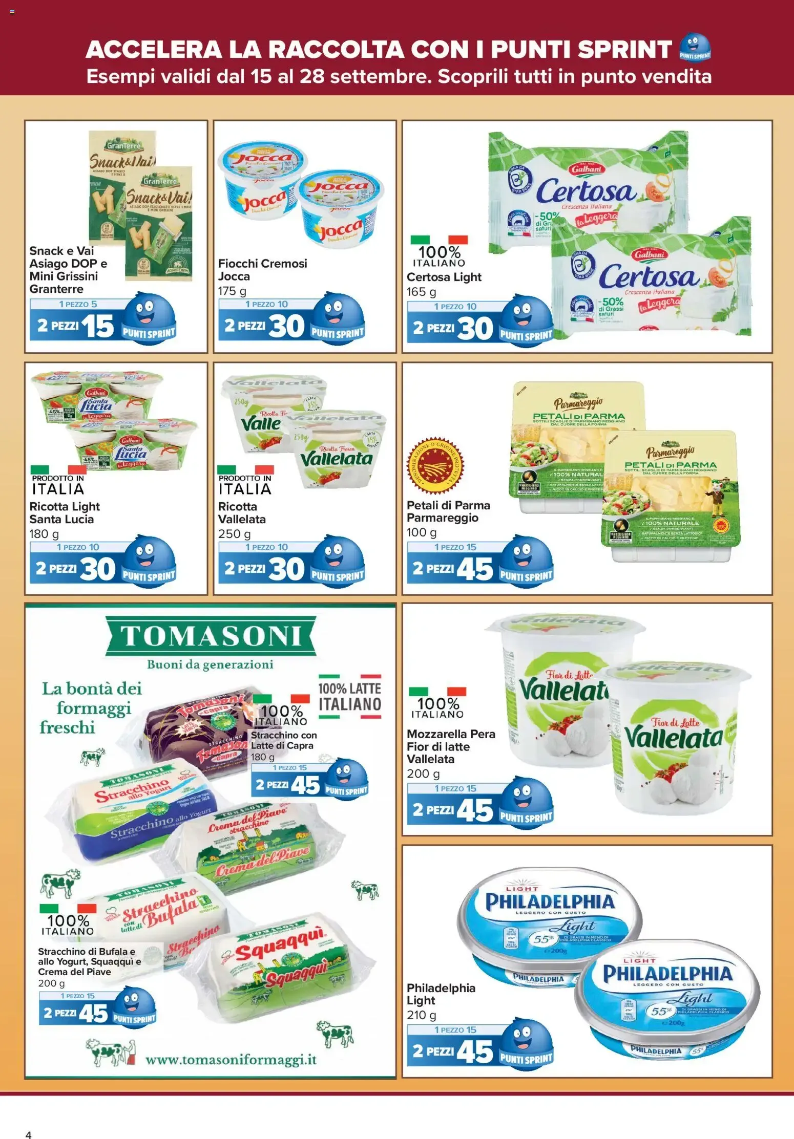 Nuovo Carrefour volantino Market - Punti Sprint Payback dal 15/09/2026 > offerte anteprima 🛍️ da 15 settembre a 28 settembre di 2026 - Pagina del volantino 4