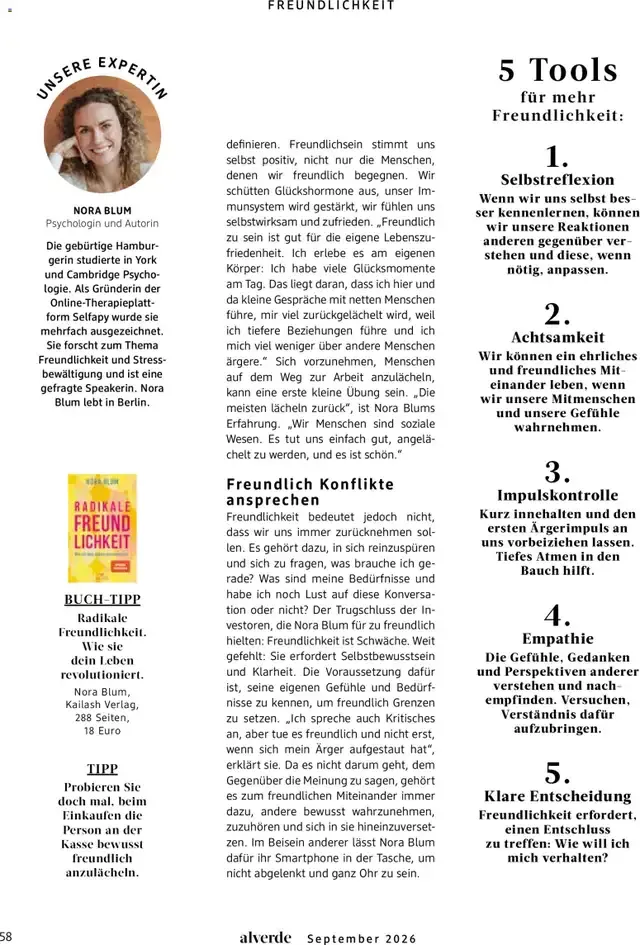 dm Magazin alverde von 1. September bis 30. September 2026 - Prospekt seite 58